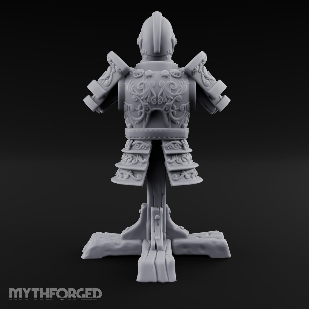 Suited Up, Nobody Home Ornate Armour Display Stand