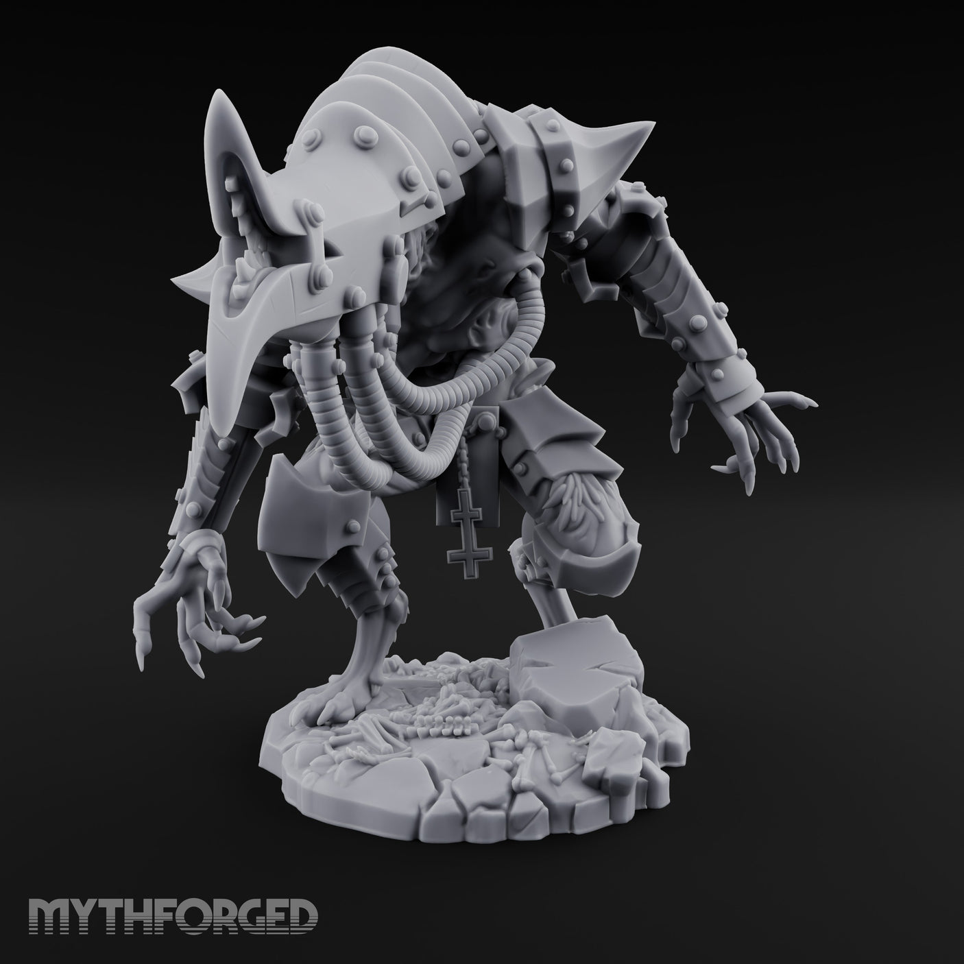 Armoured Claw Swiping Werewolf Brute Miniature for Dungeons and Dragons, Pathfinder or other TTRPGs