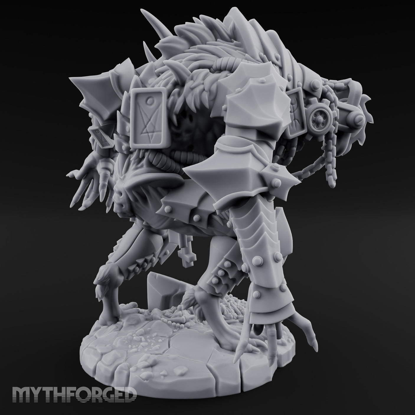Armoured Claw Swiping Werewolf Brute Miniature for Dungeons and Dragons, Pathfinder or other TTRPGs