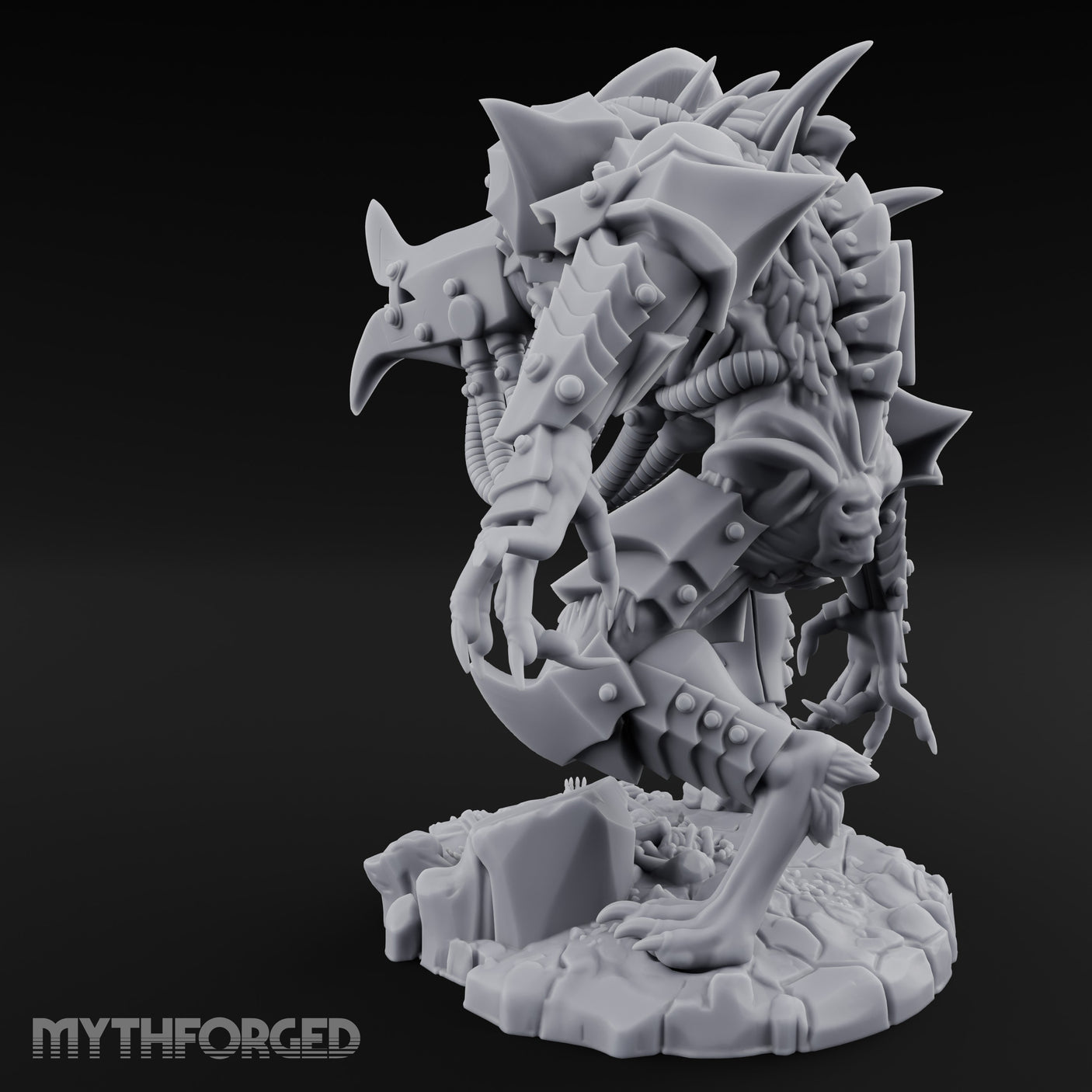 Armoured Claw Swiping Werewolf Brute Miniature for Dungeons and Dragons, Pathfinder or other TTRPGs