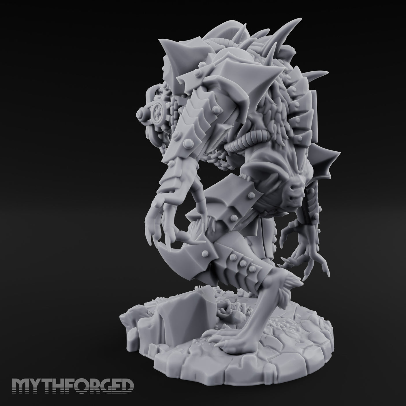 Armoured Claw Swiping Werewolf Brute Miniature for Dungeons and Dragons, Pathfinder or other TTRPGs