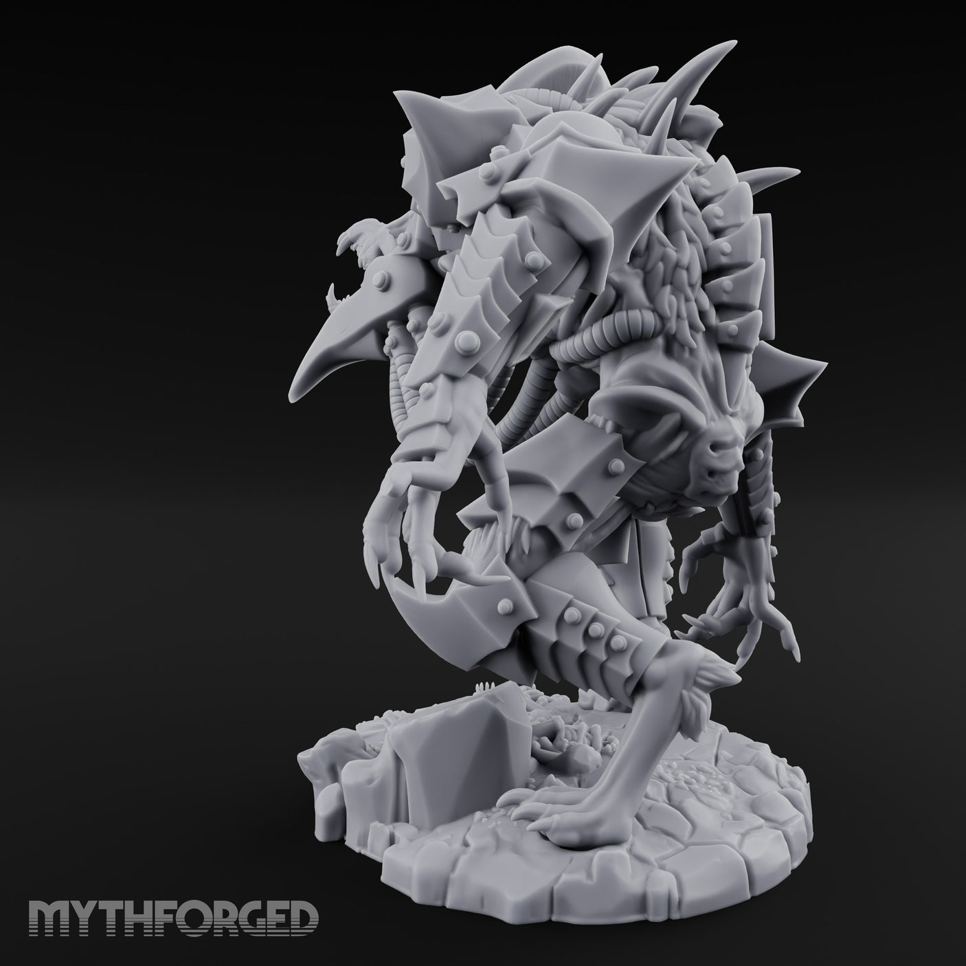 Armoured Claw Swiping Werewolf Brute Miniature for Dungeons and Dragons, Pathfinder or other TTRPGs
