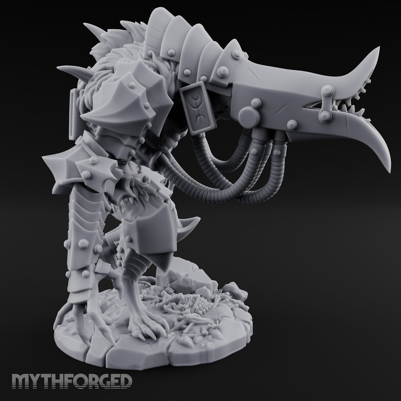 Armoured Claw Swiping Werewolf Brute Miniature for Dungeons and Dragons, Pathfinder or other TTRPGs