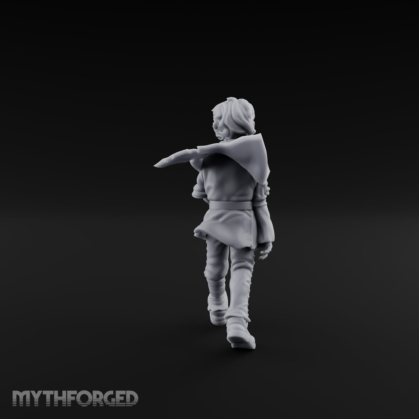 Arms Wrapped Wailing Halfling Urchin Miniature for Dungeons and Dragons, Pathfinder or other TTRPGs