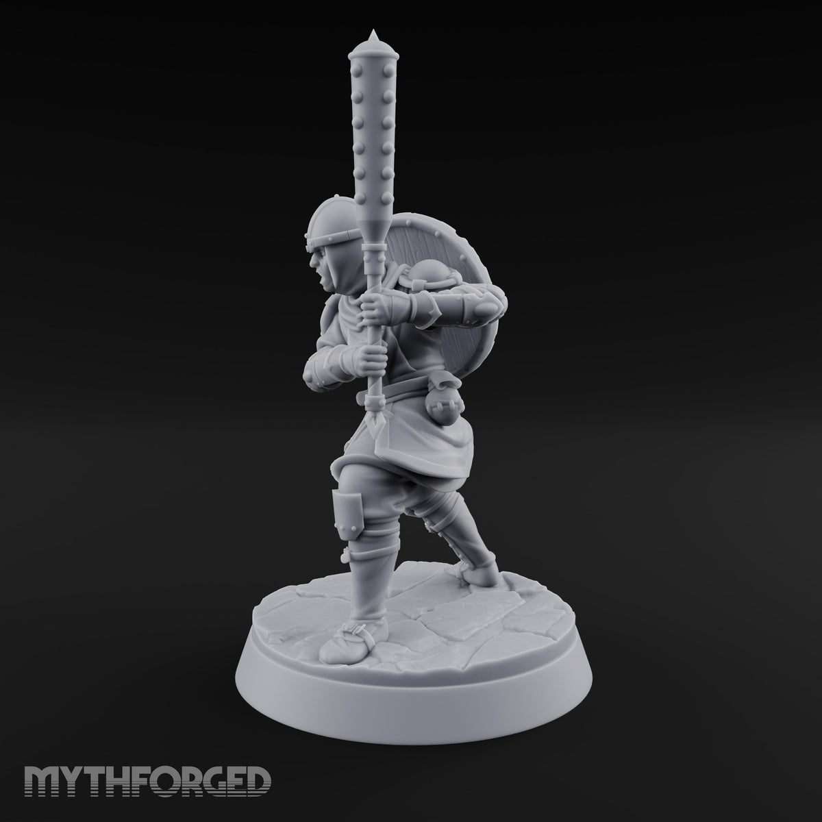 Mismatched Armoury, Matching Resolve Human Knight A — Spiked Mace