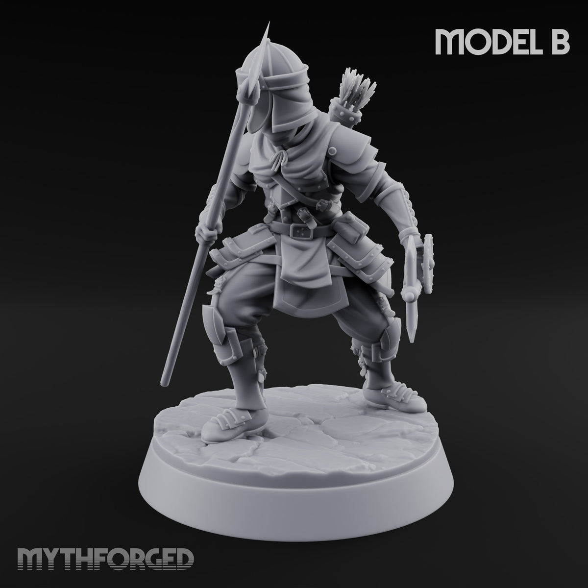 Mismatched Armoury, Matching Resolve Human Knight B — Spear & Axe