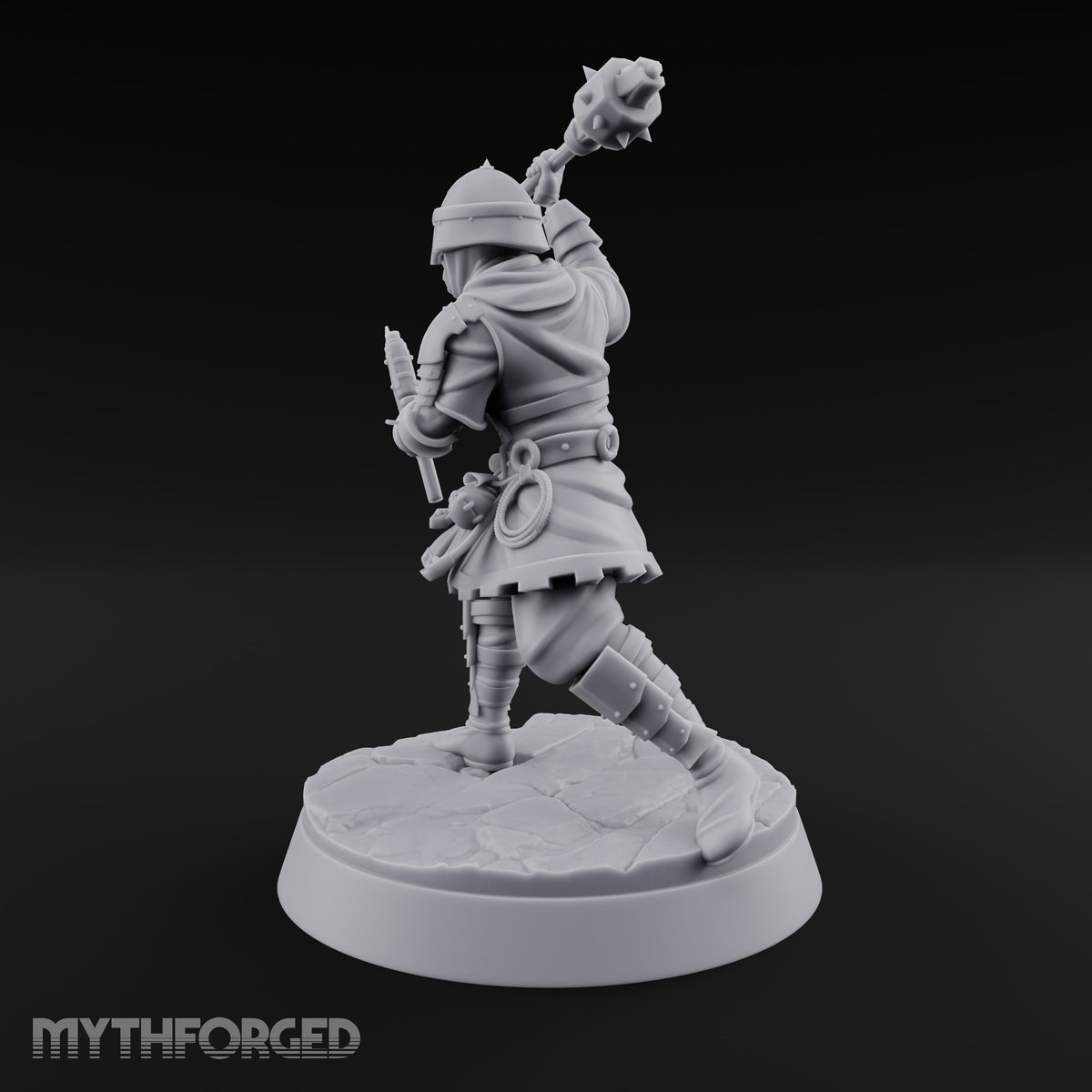 Mismatched Armoury, Matching Resolve Human Knight C — Mace & Axe