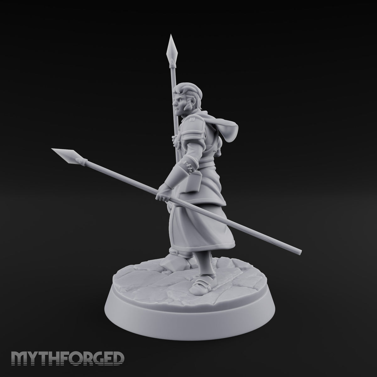 Mismatched Armoury, Matching Resolve Human Knight D — Spear & Javelin