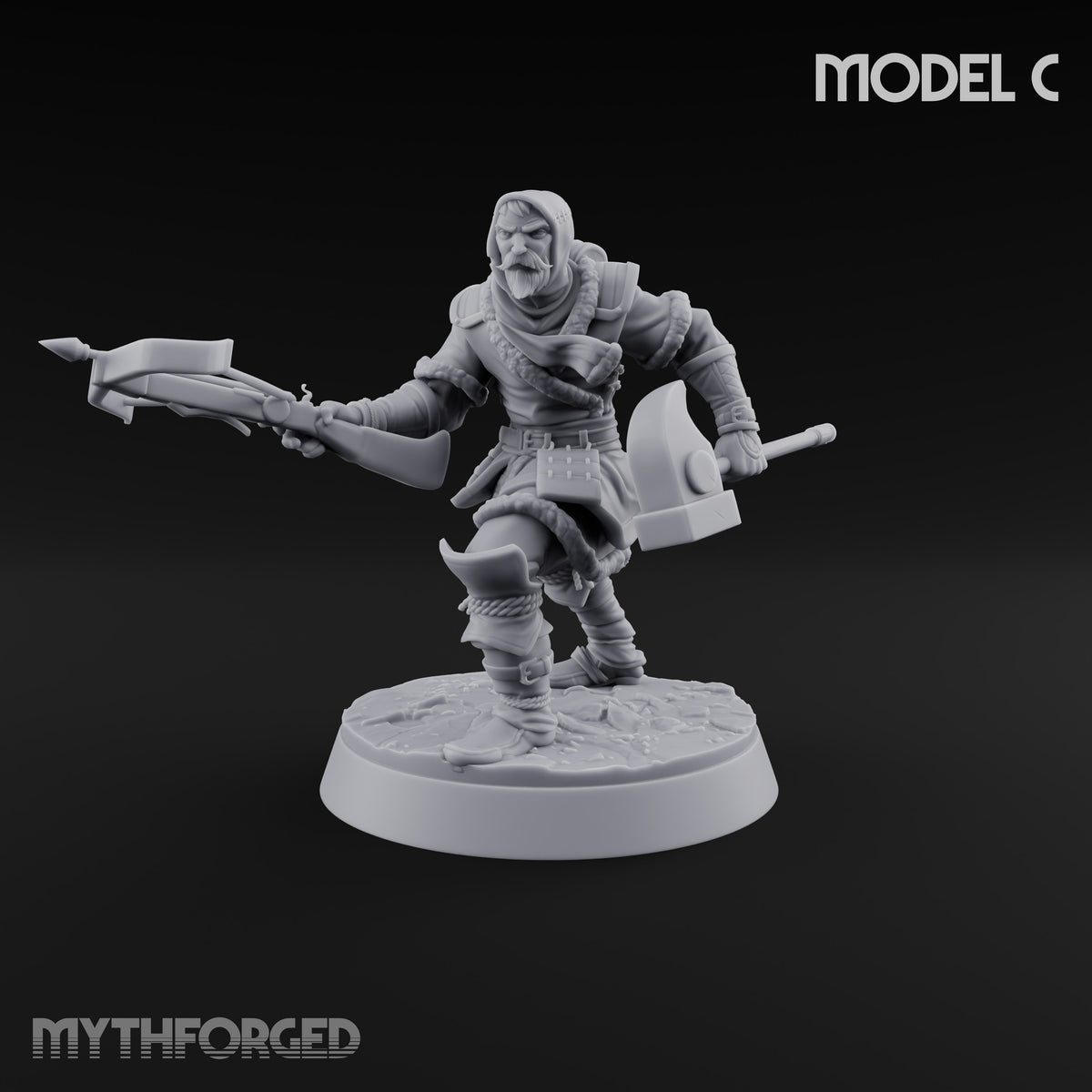 Muster Roll Misfits Human Soldier C — Crossbow & Hammer