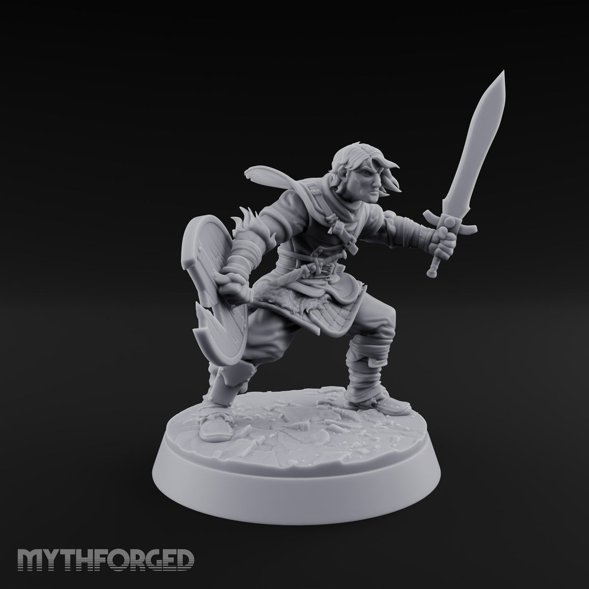 Muster Roll Misfits Human Soldier D — Sword & Shield