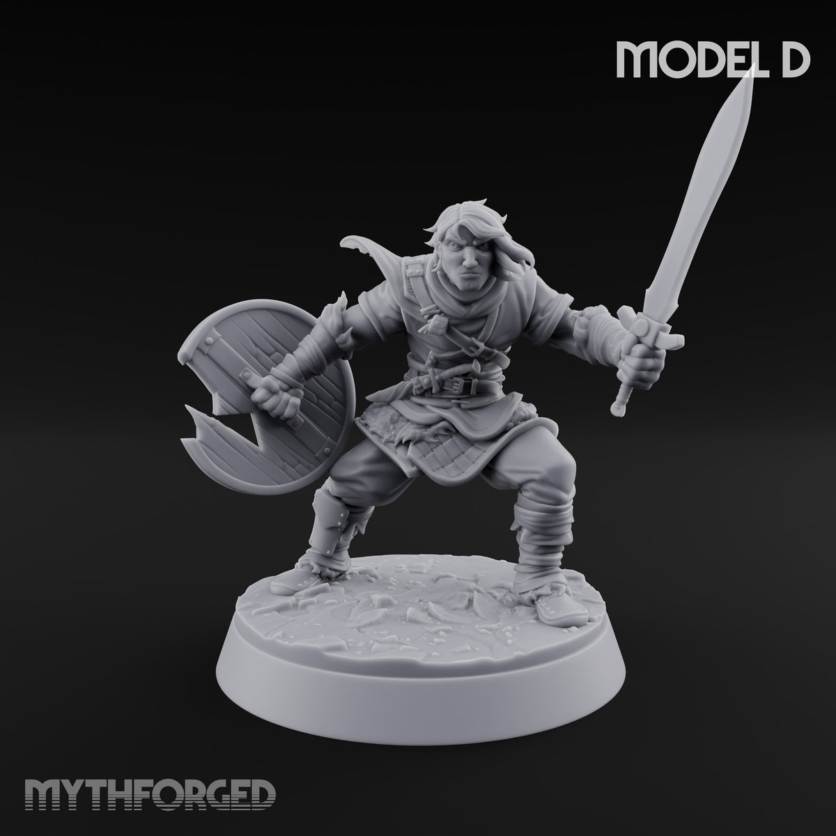 Muster Roll Misfits Human Soldier D — Sword & Shield