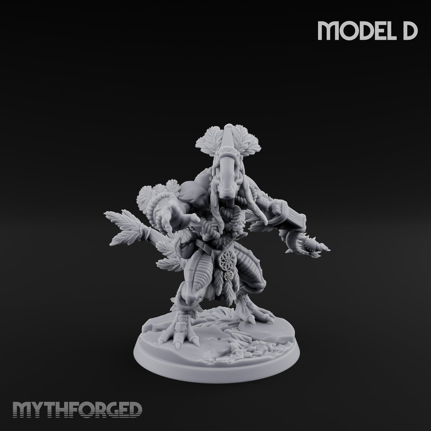 Arrow Nocking Lizardfolk Archer D