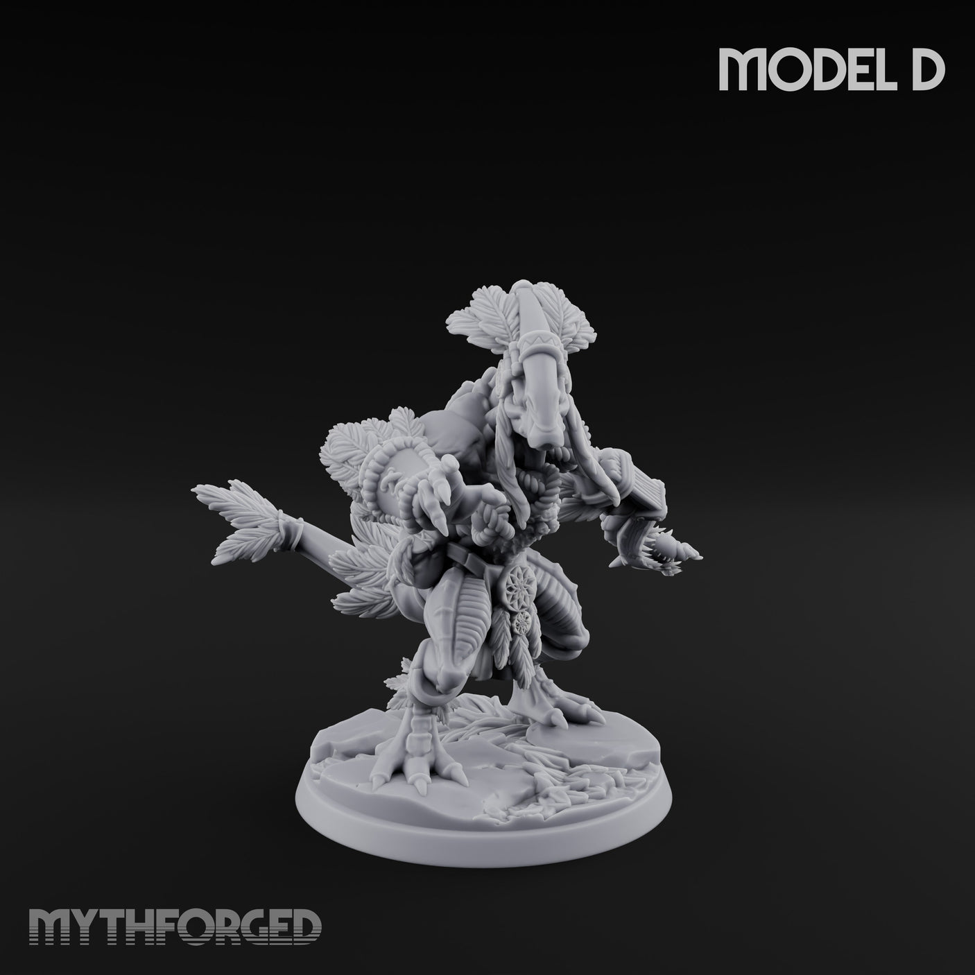 Arrow Nocking Lizardfolk Archer D gallery 1