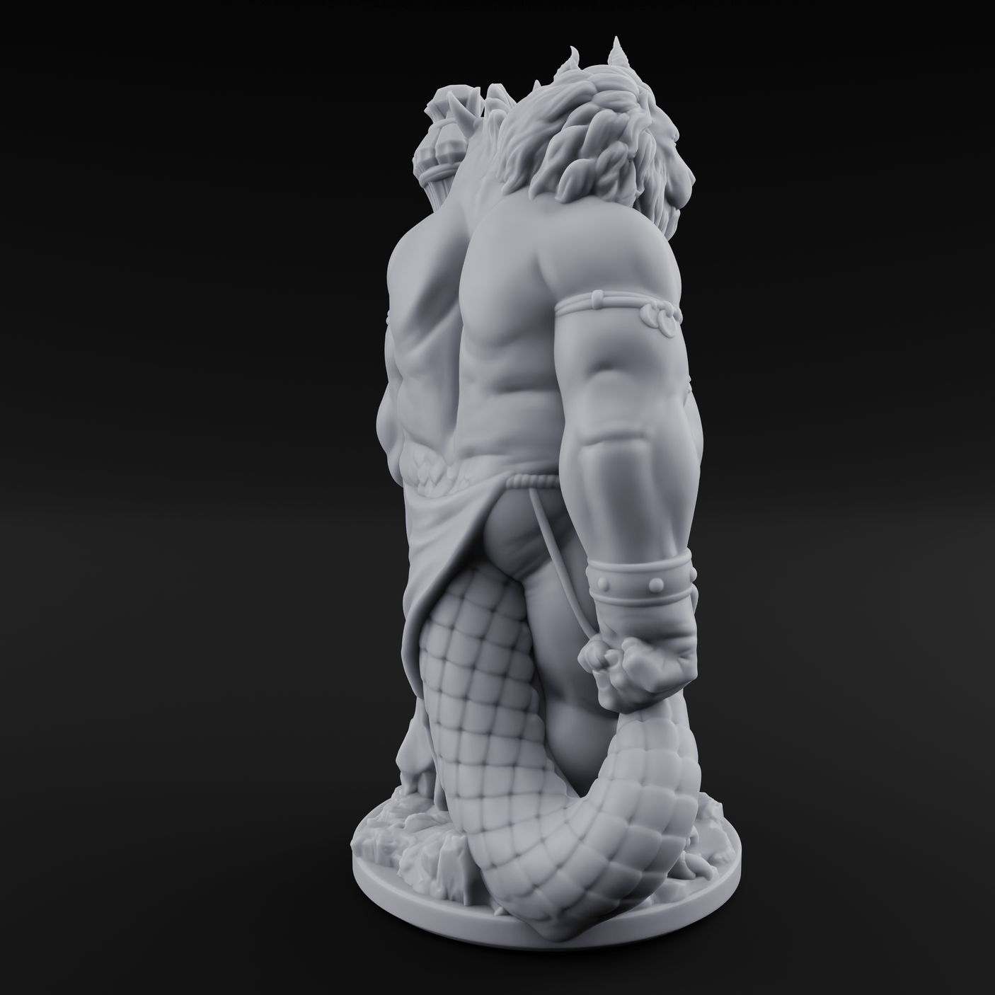 Three Heads Full Of Trouble Devil Overlord Miniature for Dungeons and Dragons, Pathfinder or other TTRPGs