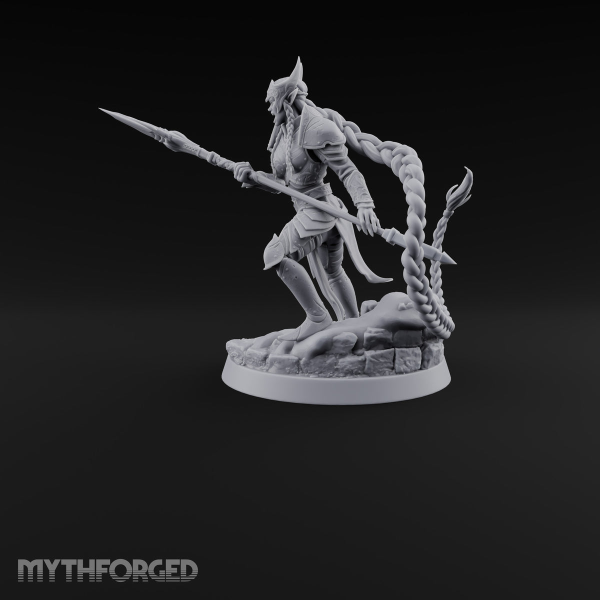 Lunge Now, Braid Later Elf Sentinel Spear Warrior A