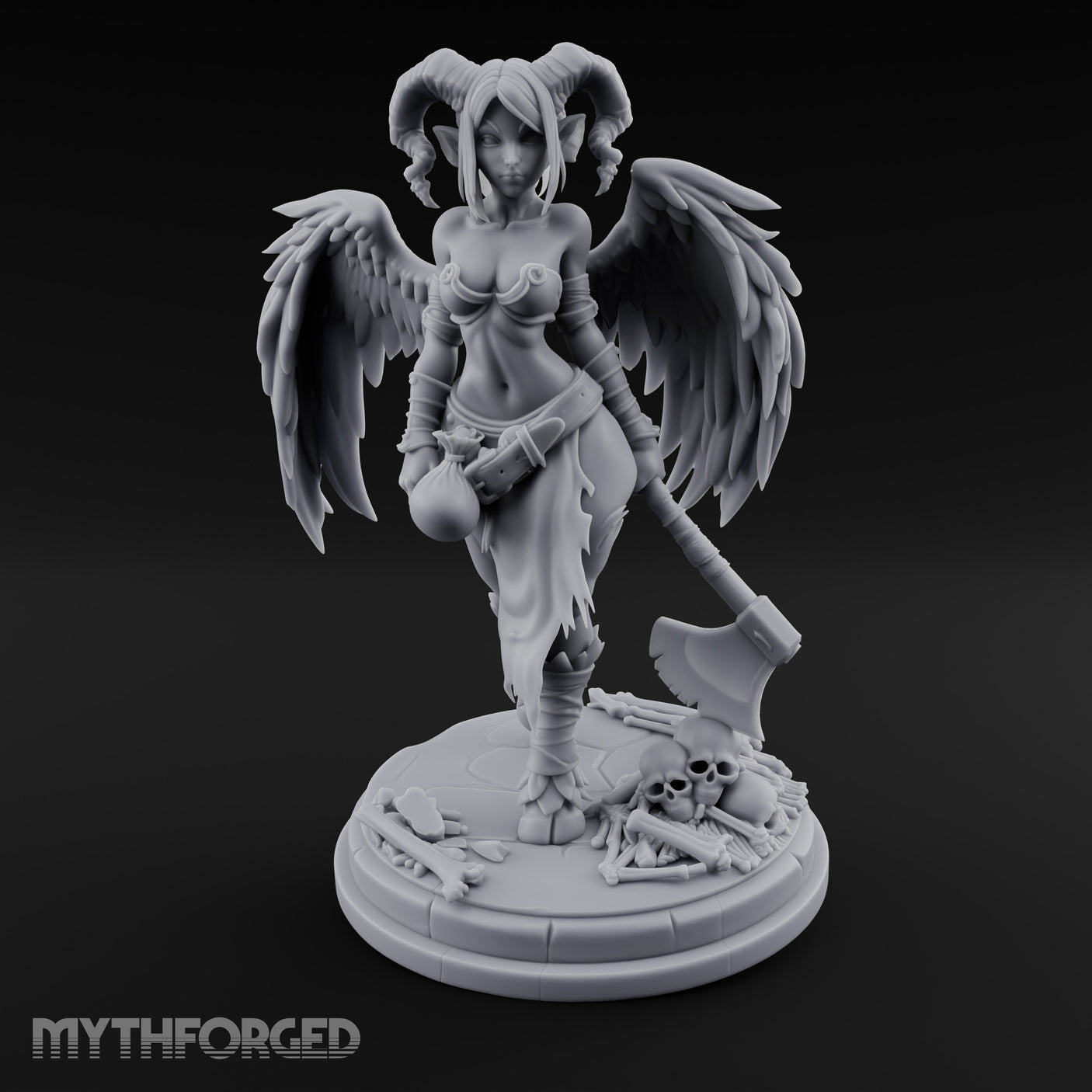 Axe Dragging Sack Clutching Demon Warrior gallery 1