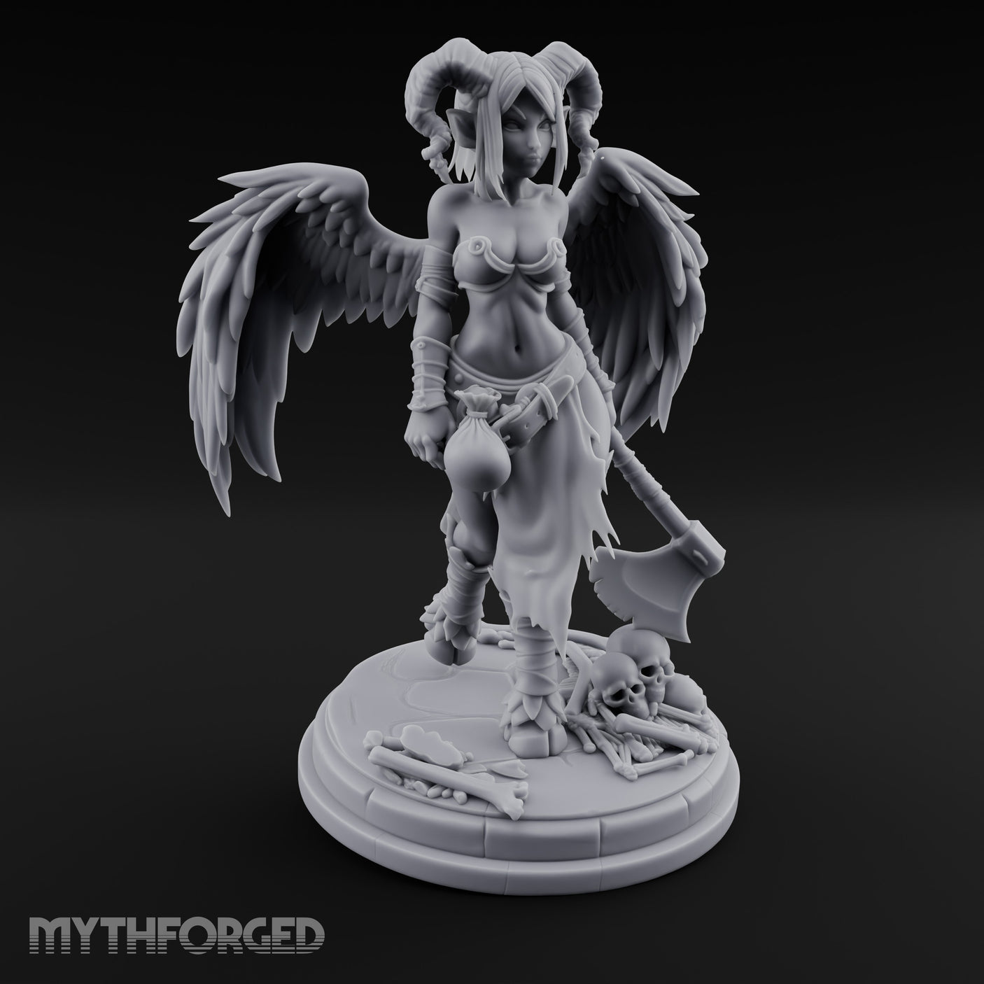 Axe Dragging Sack Clutching Demon Warrior gallery 3