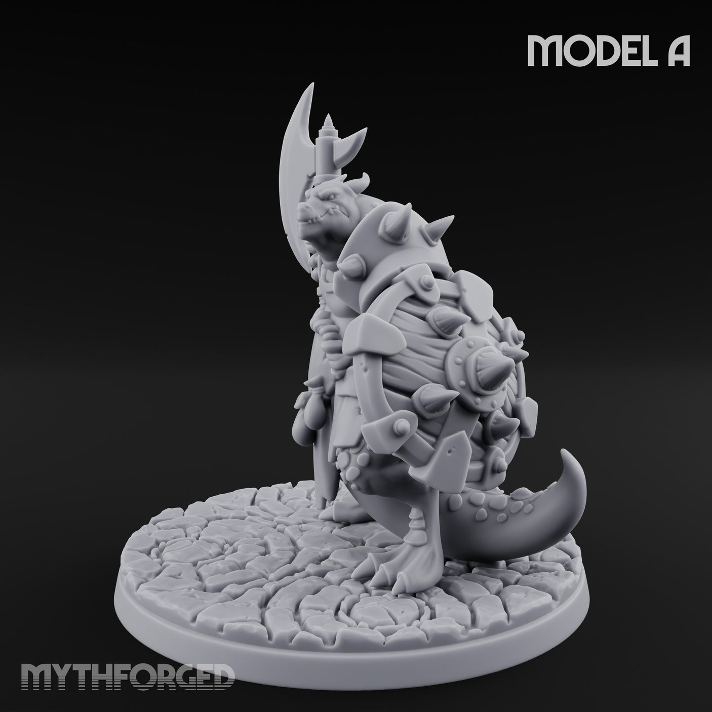 Axe Hauling Kobold Brute A Miniature for Dungeons and Dragons, Pathfinder or other TTRPGs