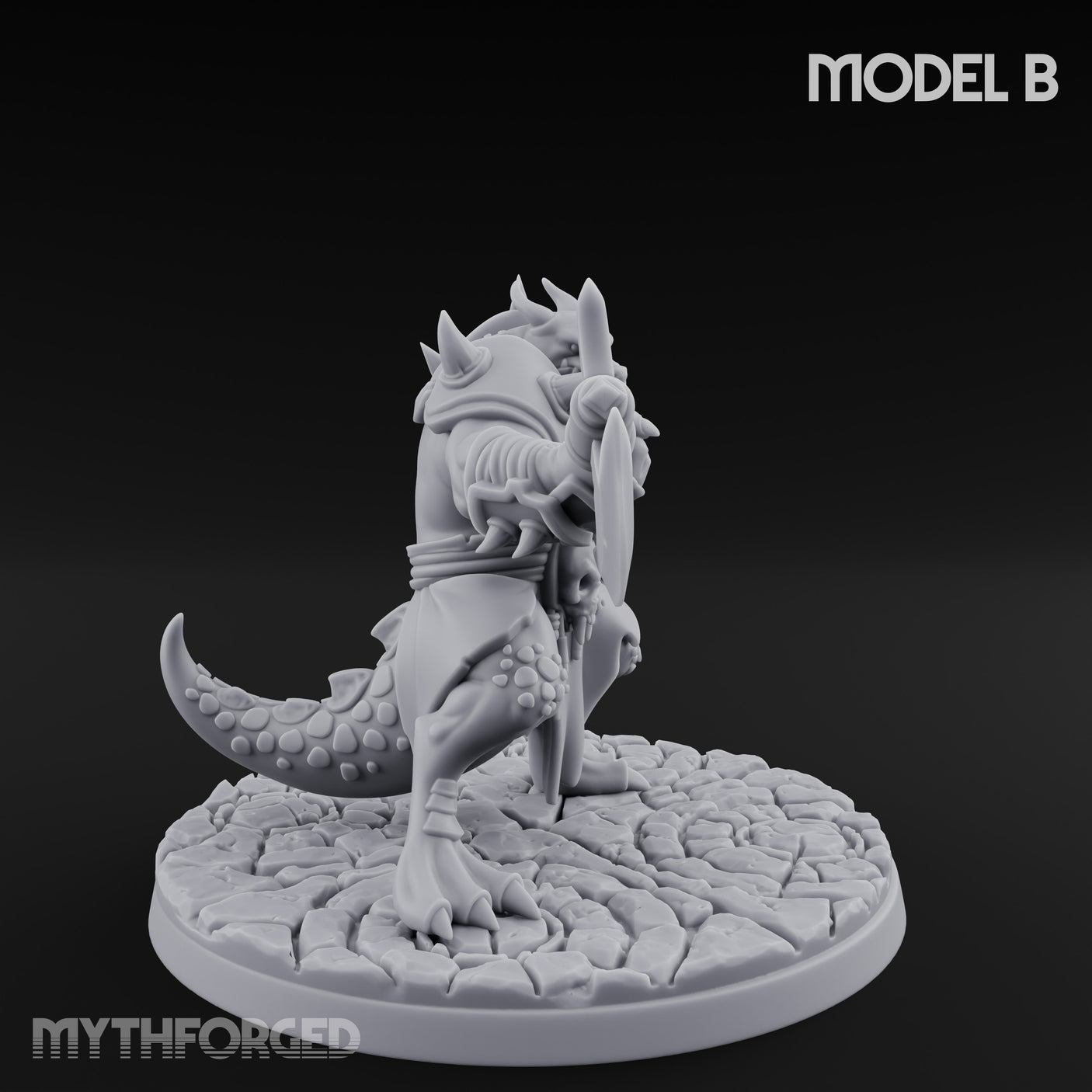 Axe Hauling Kobold Brute B Miniature for Dungeons and Dragons, Pathfinder or other TTRPGs