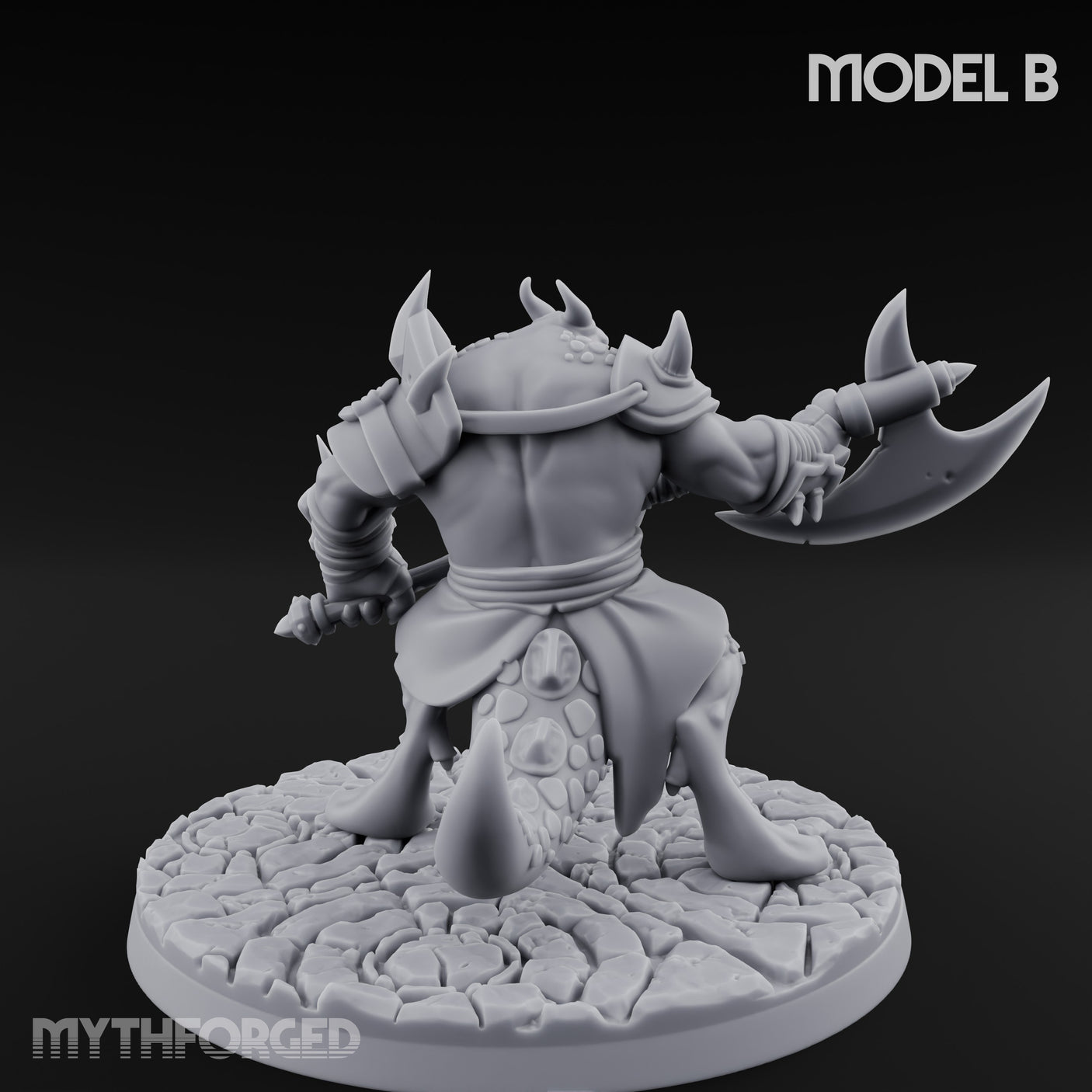 Axe Hauling Kobold Brute B Miniature for Dungeons and Dragons, Pathfinder or other TTRPGs