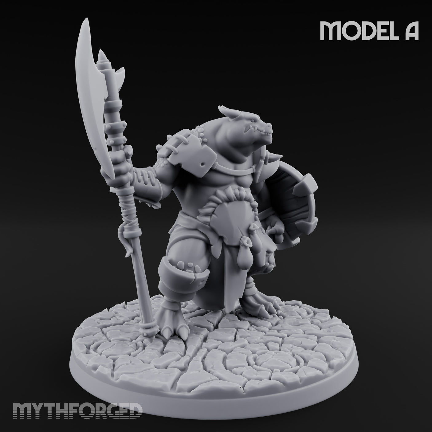 Axe Hauling Kobold Brutes Miniature for Dungeons and Dragons, Pathfinder or other TTRPGs