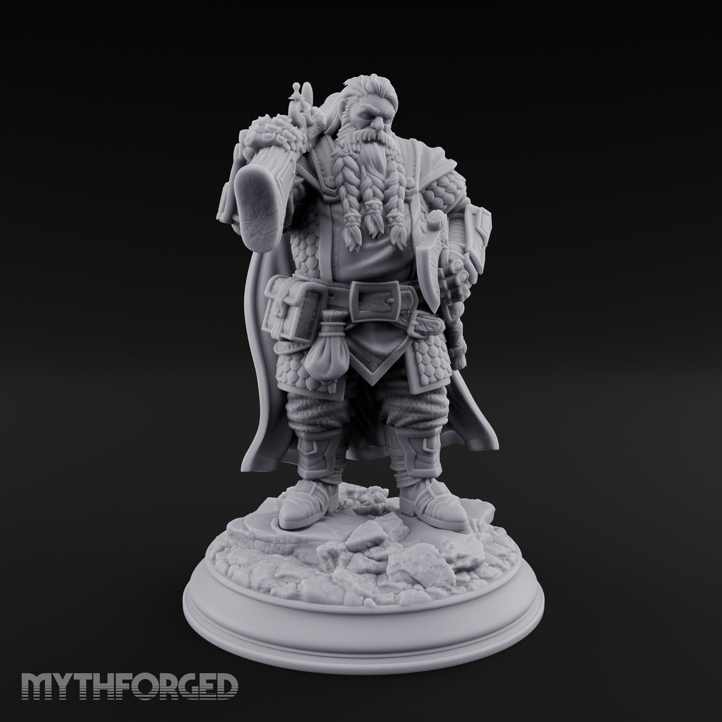 Axe Shouldering Dwarf Warrior gallery 1