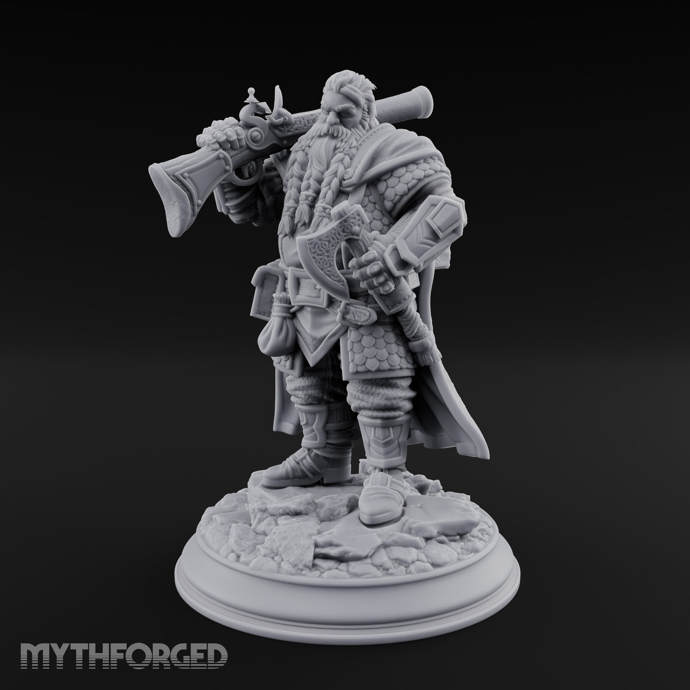 Axe Shouldering Dwarf Warrior gallery 8