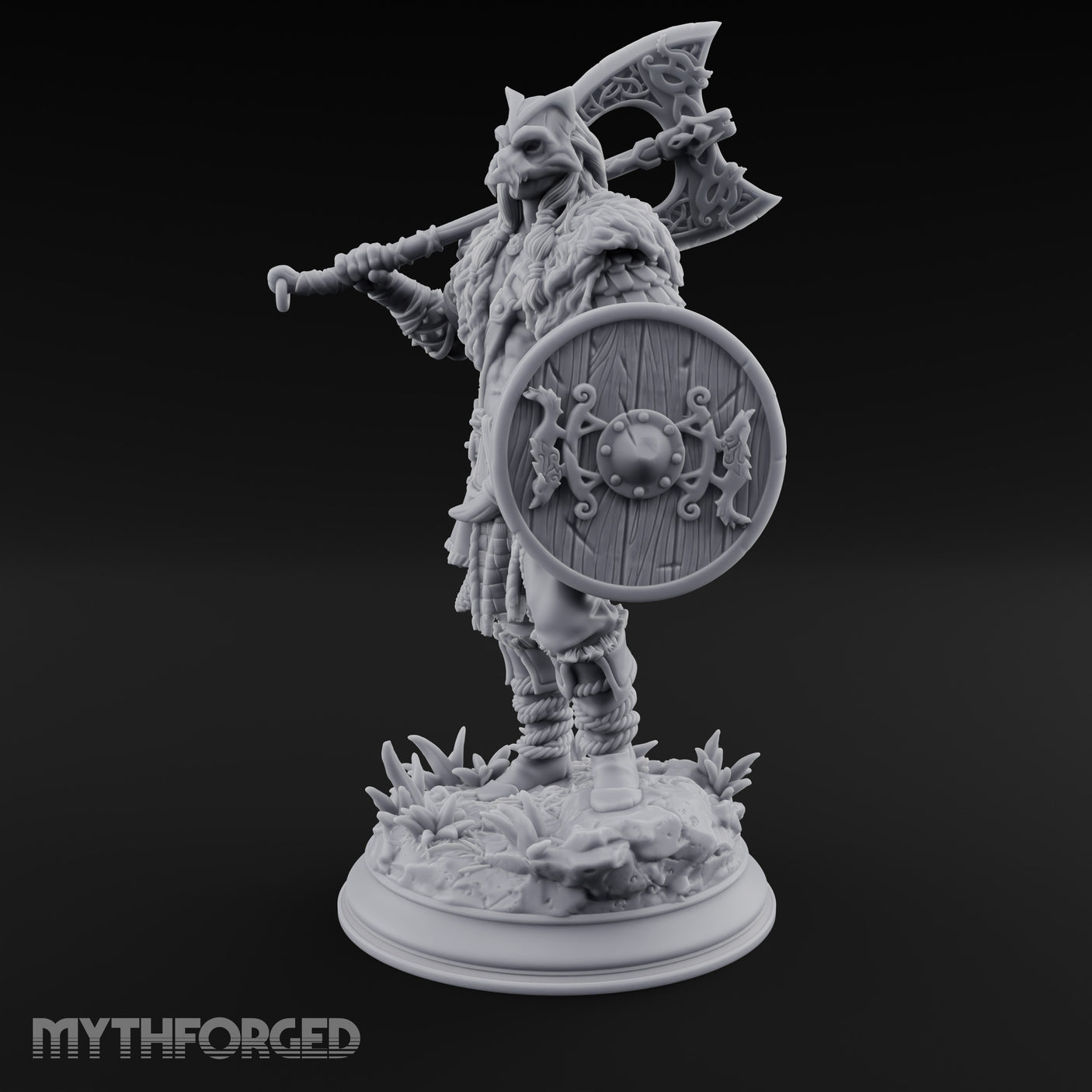 Axe Swinging Shield Bearing Cat Masked Warrior gallery 15