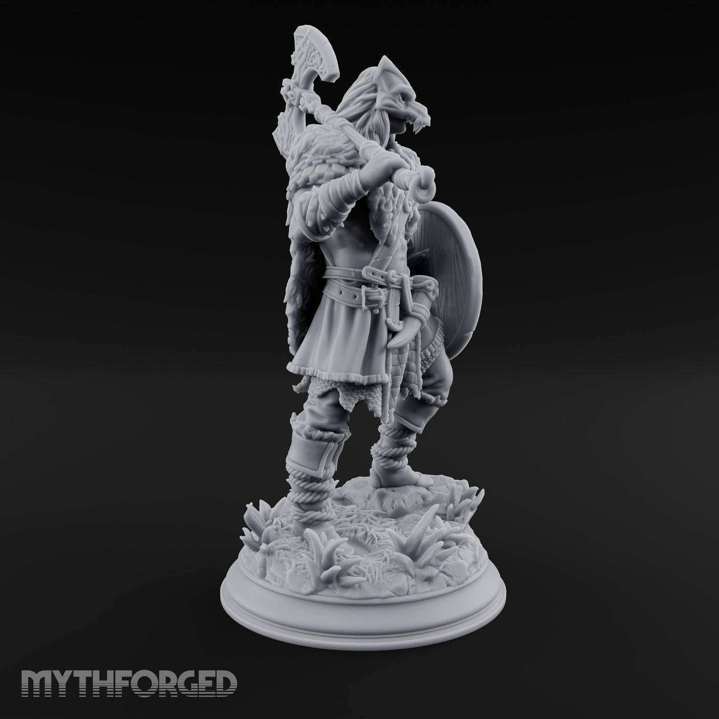 Axe Swinging Shield Bearing Cat Masked Warrior gallery 6