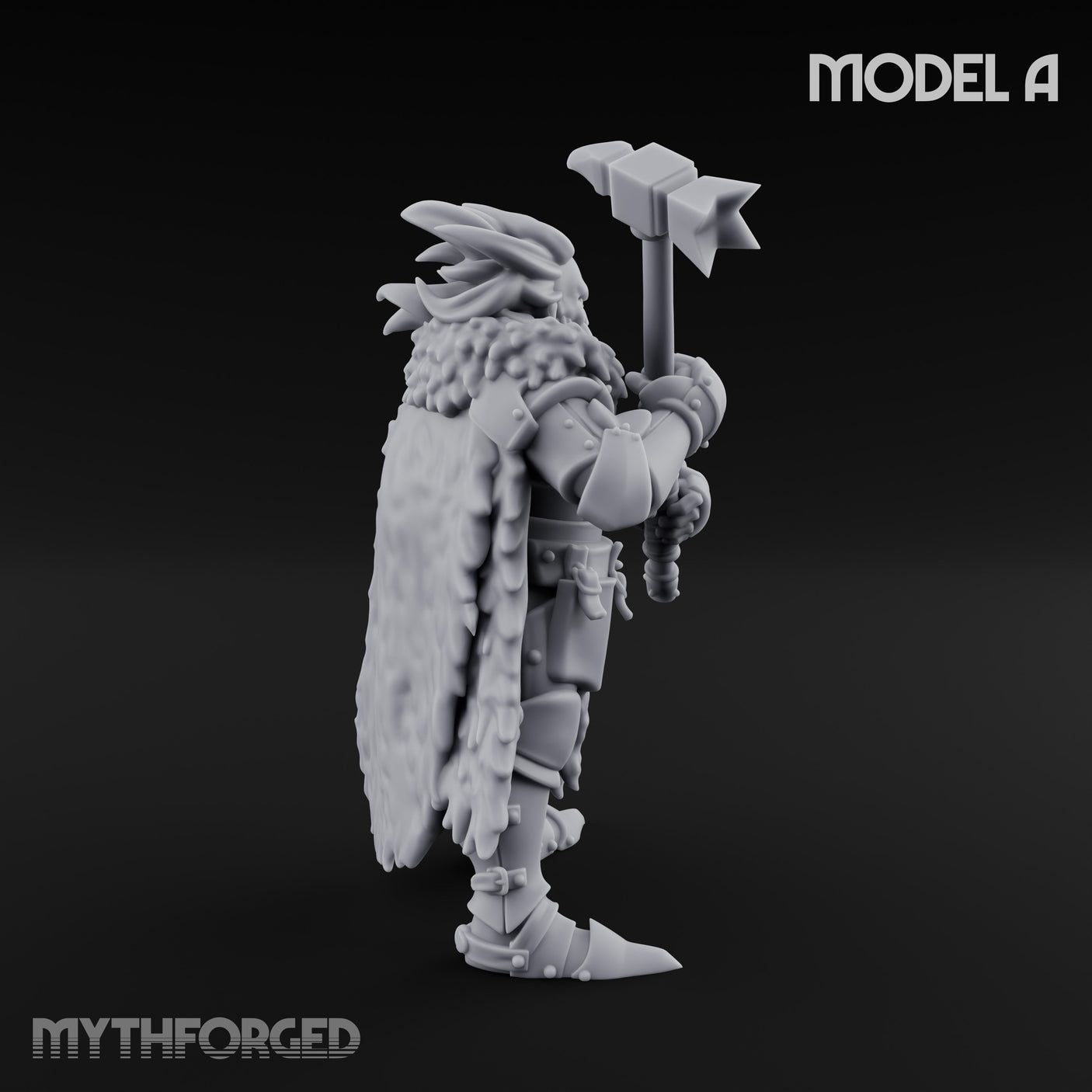 Axe Wielding Ragged Human Marauder A Miniature for Dungeons and Dragons, Pathfinder or other TTRPGs
