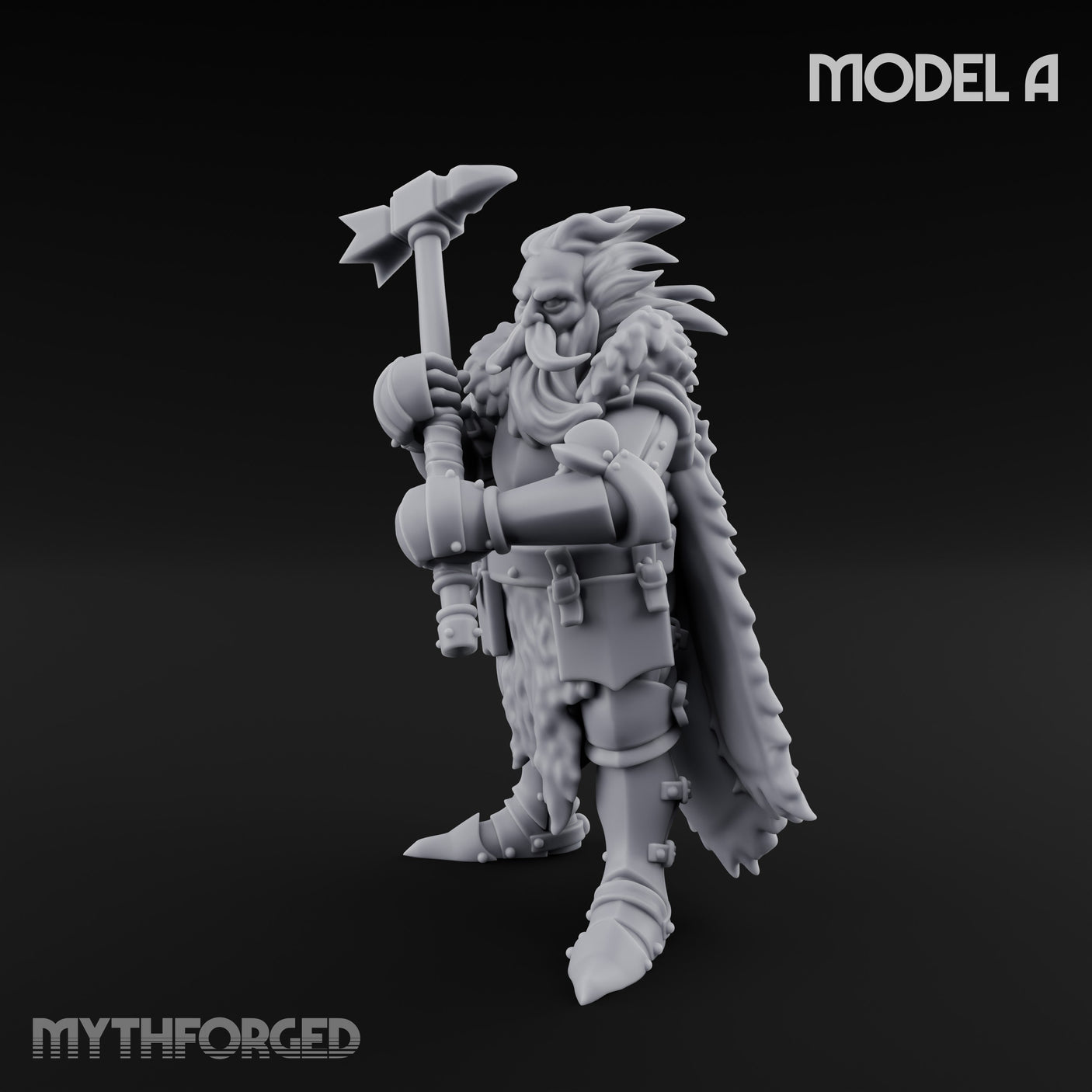 Axe Wielding Ragged Human Marauder A Miniature for Dungeons and Dragons, Pathfinder or other TTRPGs