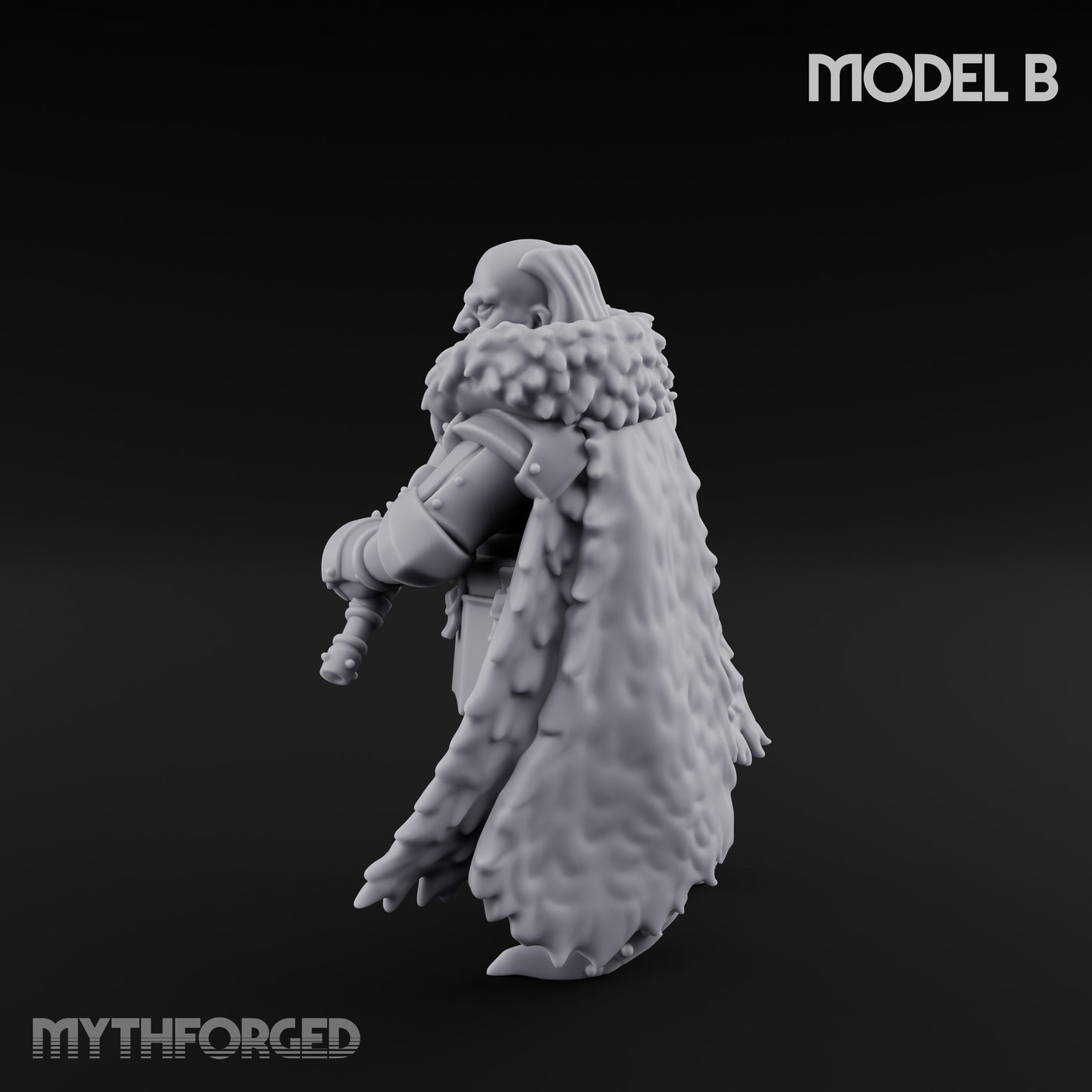 Axe Wielding Ragged Human Marauder B Miniature for Dungeons and Dragons, Pathfinder or other TTRPGs