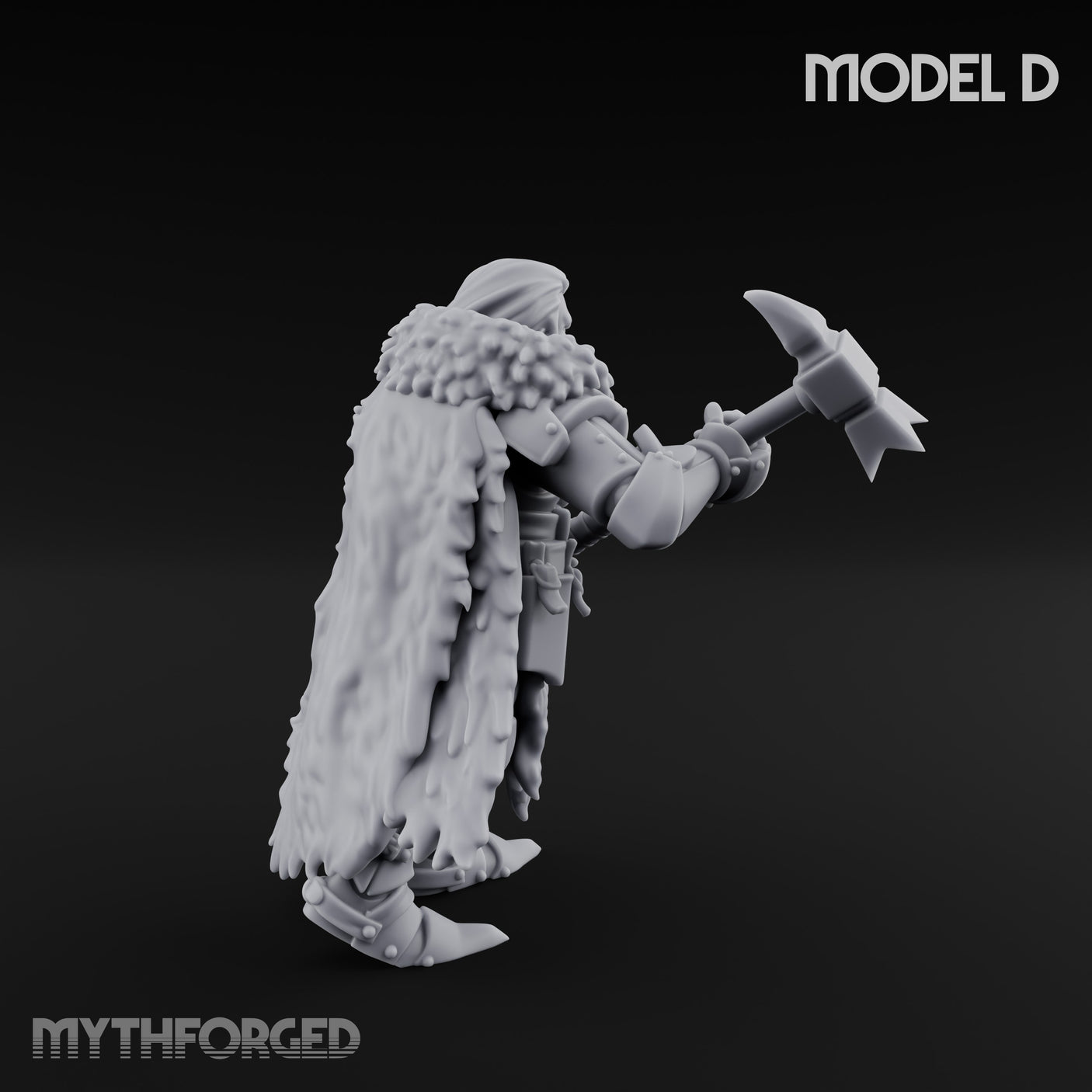 Axe Wielding Ragged Human Marauder D Miniature for Dungeons and Dragons, Pathfinder or other TTRPGs