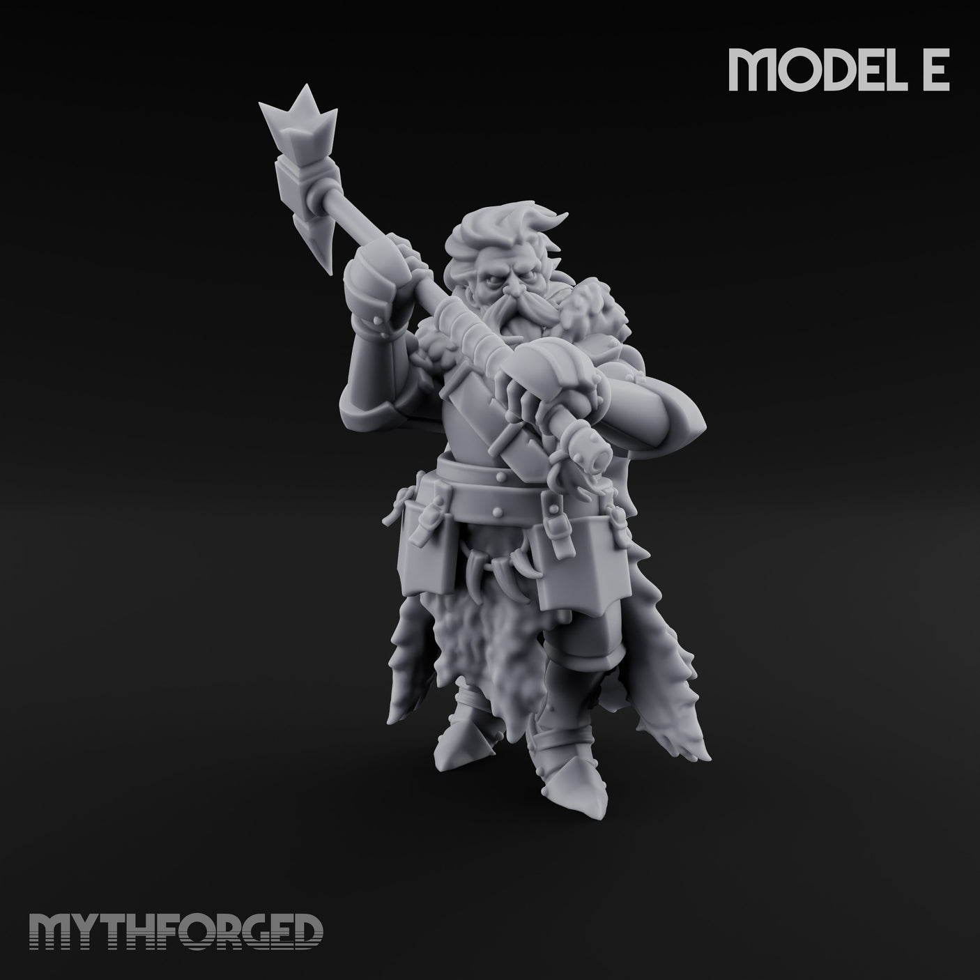 Axe Wielding Ragged Human Marauder E Miniature for Dungeons and Dragons, Pathfinder or other TTRPGs
