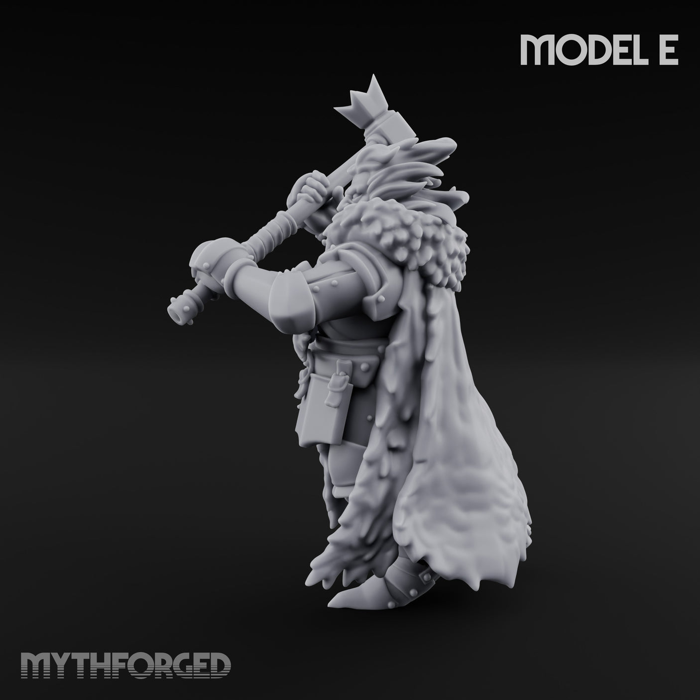 Axe Wielding Ragged Human Marauder E Miniature for Dungeons and Dragons, Pathfinder or other TTRPGs
