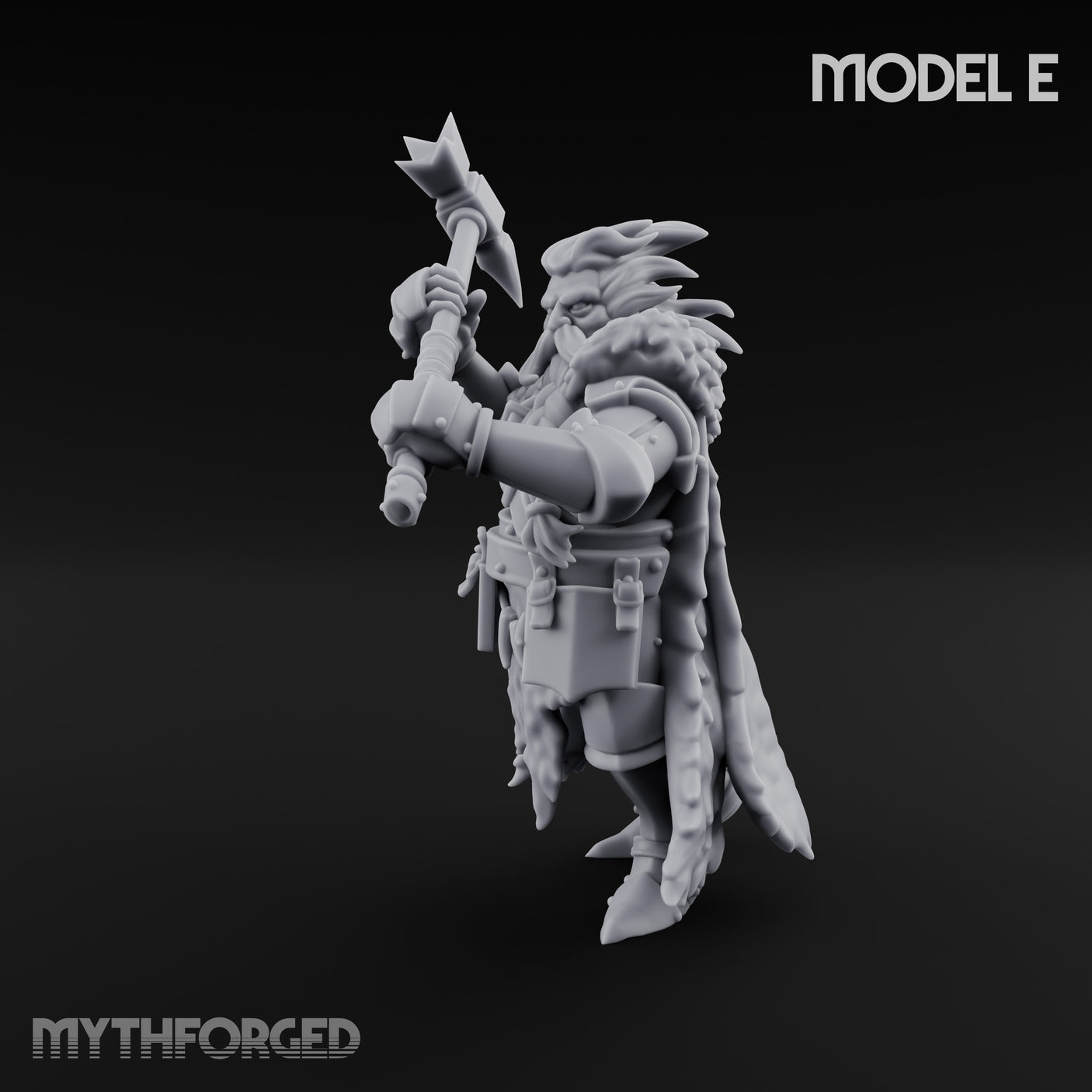 Axe Wielding Ragged Human Marauder E Miniature for Dungeons and Dragons, Pathfinder or other TTRPGs