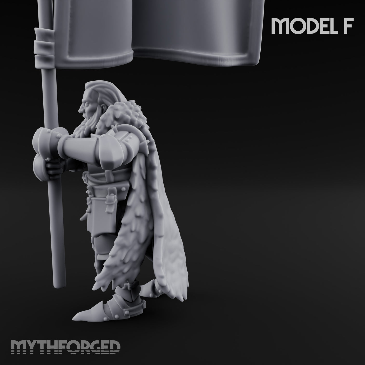 Axe Wielding Ragged Human Marauder F Miniature for Dungeons and Dragons, Pathfinder or other TTRPGs