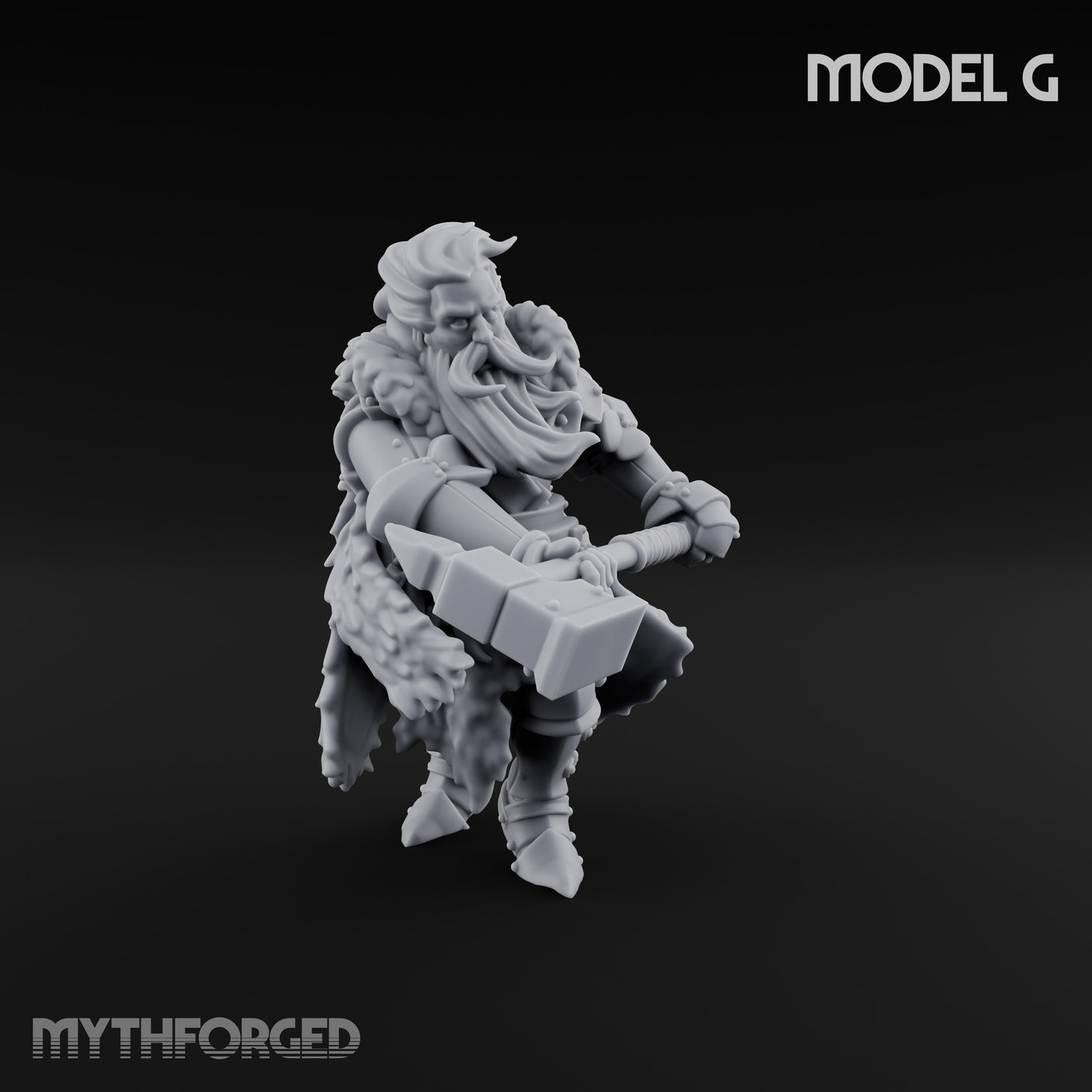 Axe Wielding Ragged Human Marauder G Miniature for Dungeons and Dragons, Pathfinder or other TTRPGs