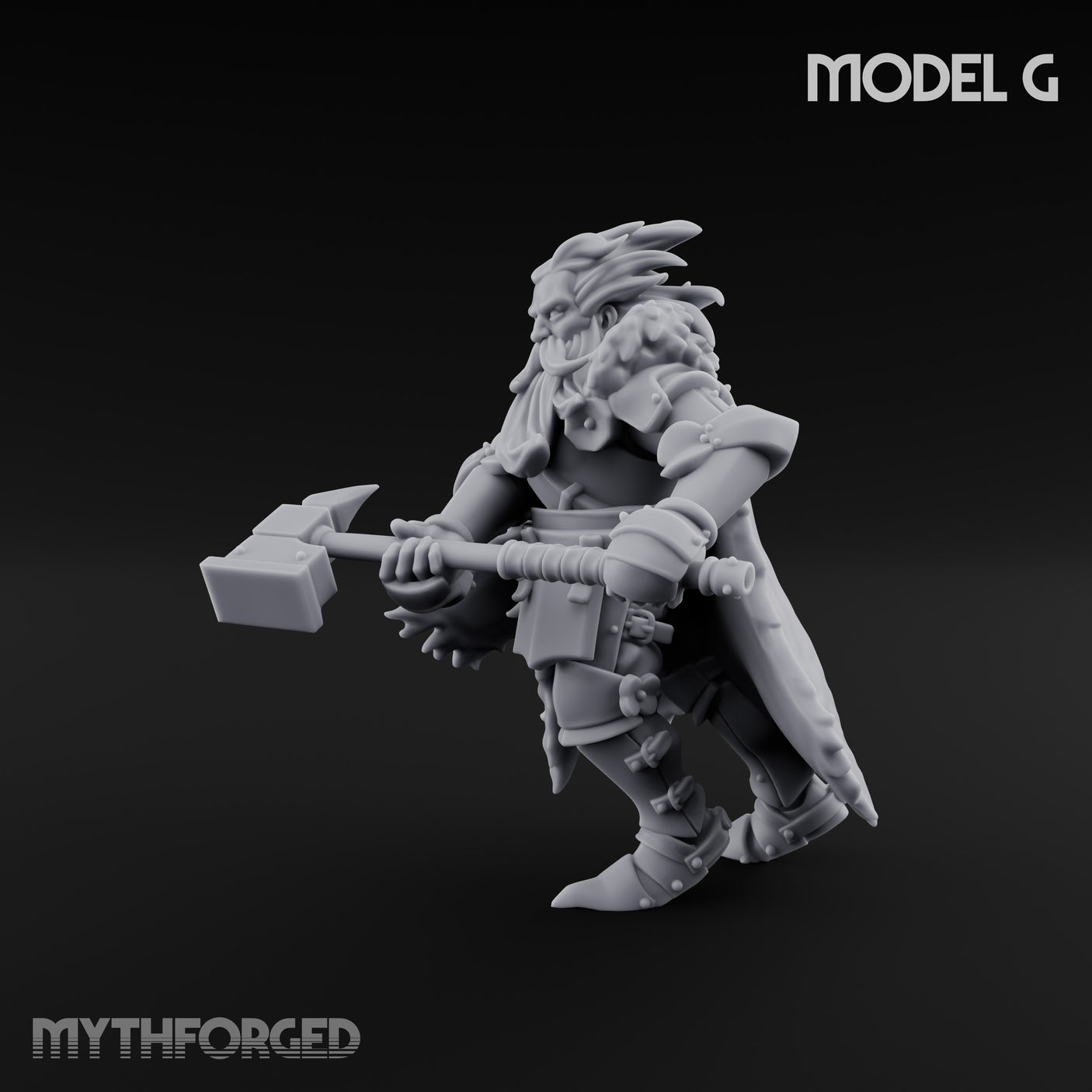 Axe Wielding Ragged Human Marauder G Miniature for Dungeons and Dragons, Pathfinder or other TTRPGs