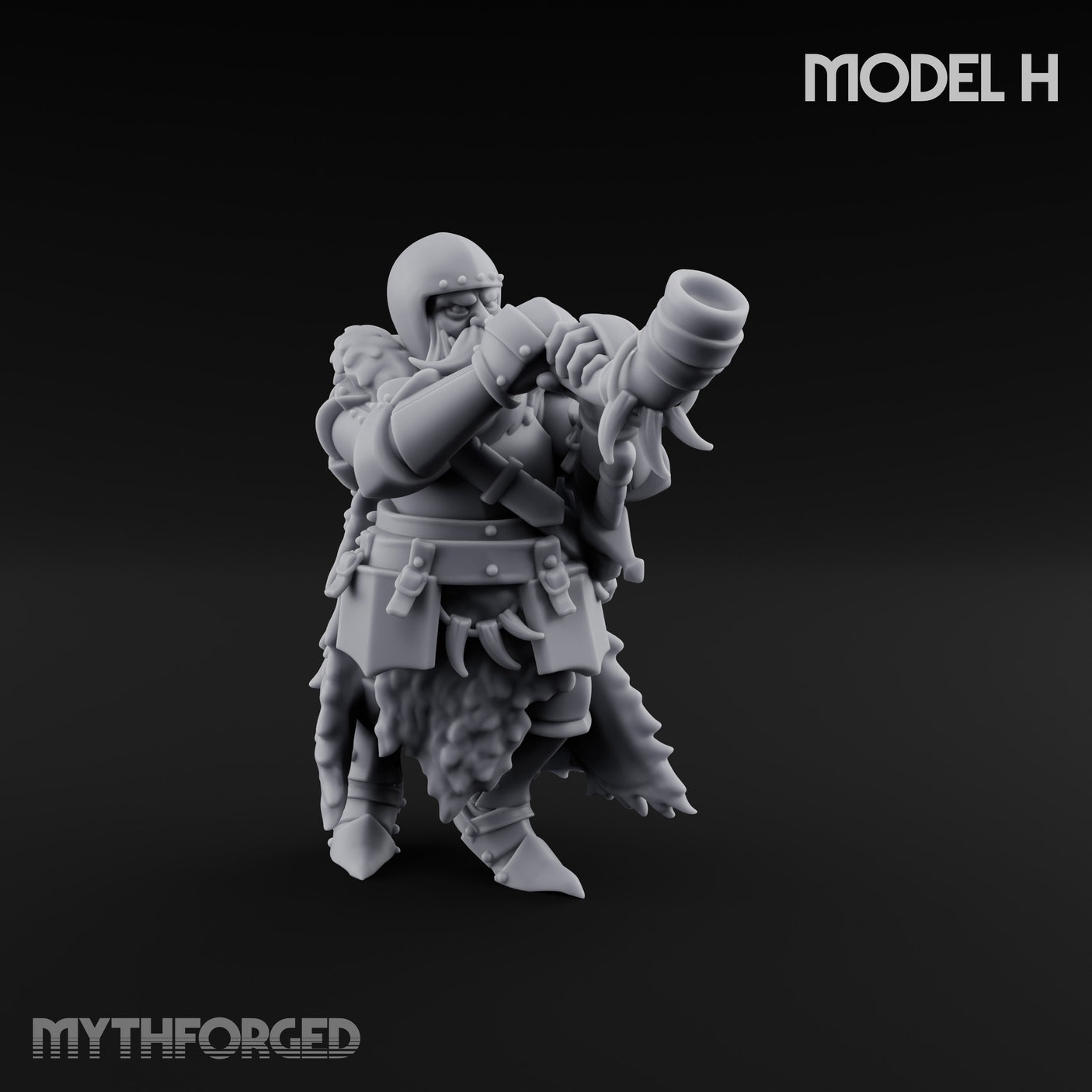 Axe Wielding Ragged Human Marauder H Miniature for Dungeons and Dragons, Pathfinder or other TTRPGs