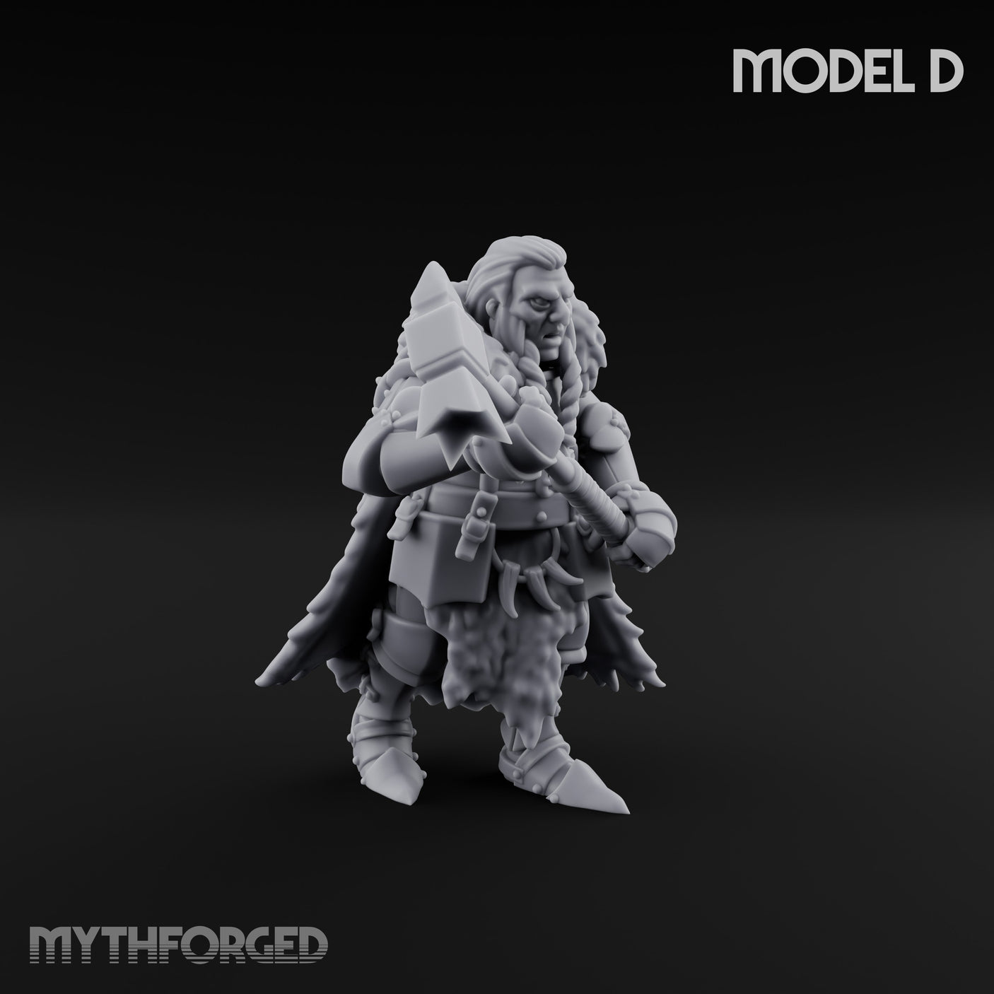 Axe Wielding Ragged Human Marauders Miniature for Dungeons and Dragons, Pathfinder or other TTRPGs