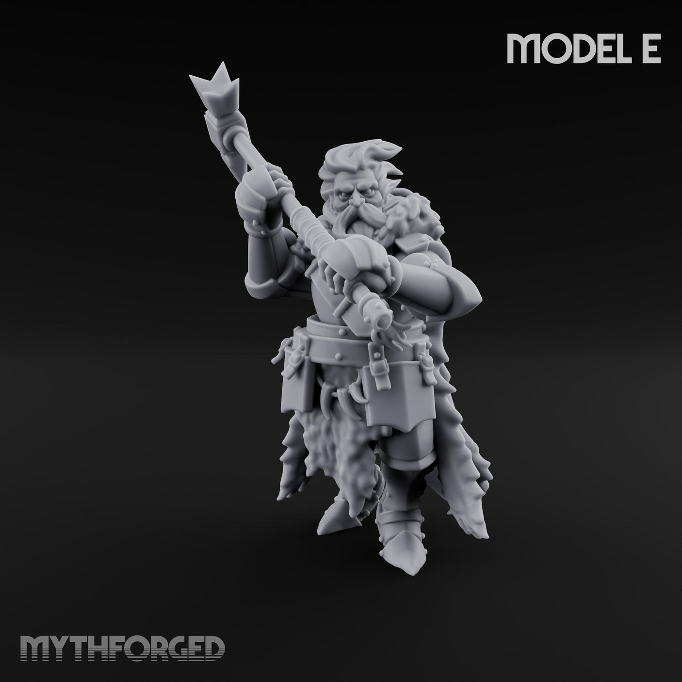 Axe Wielding Ragged Human Marauders Miniature for Dungeons and Dragons, Pathfinder or other TTRPGs