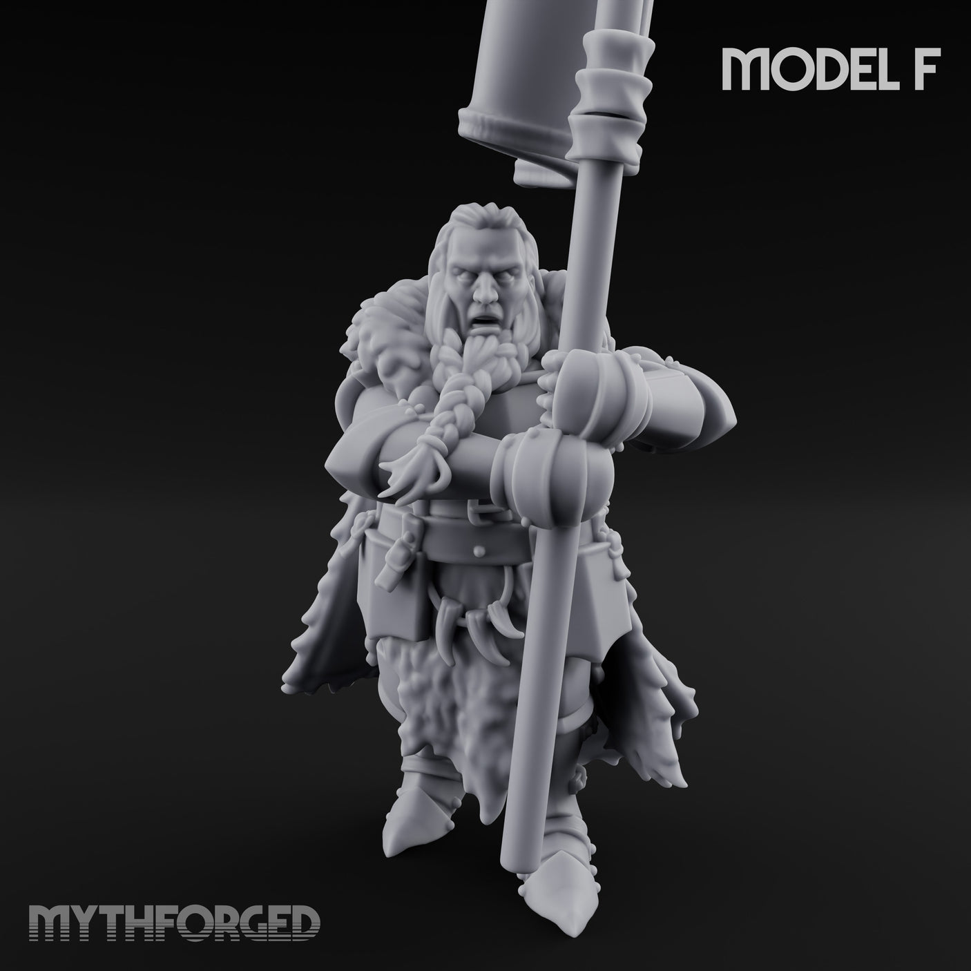 Axe Wielding Ragged Human Marauders Miniature for Dungeons and Dragons, Pathfinder or other TTRPGs