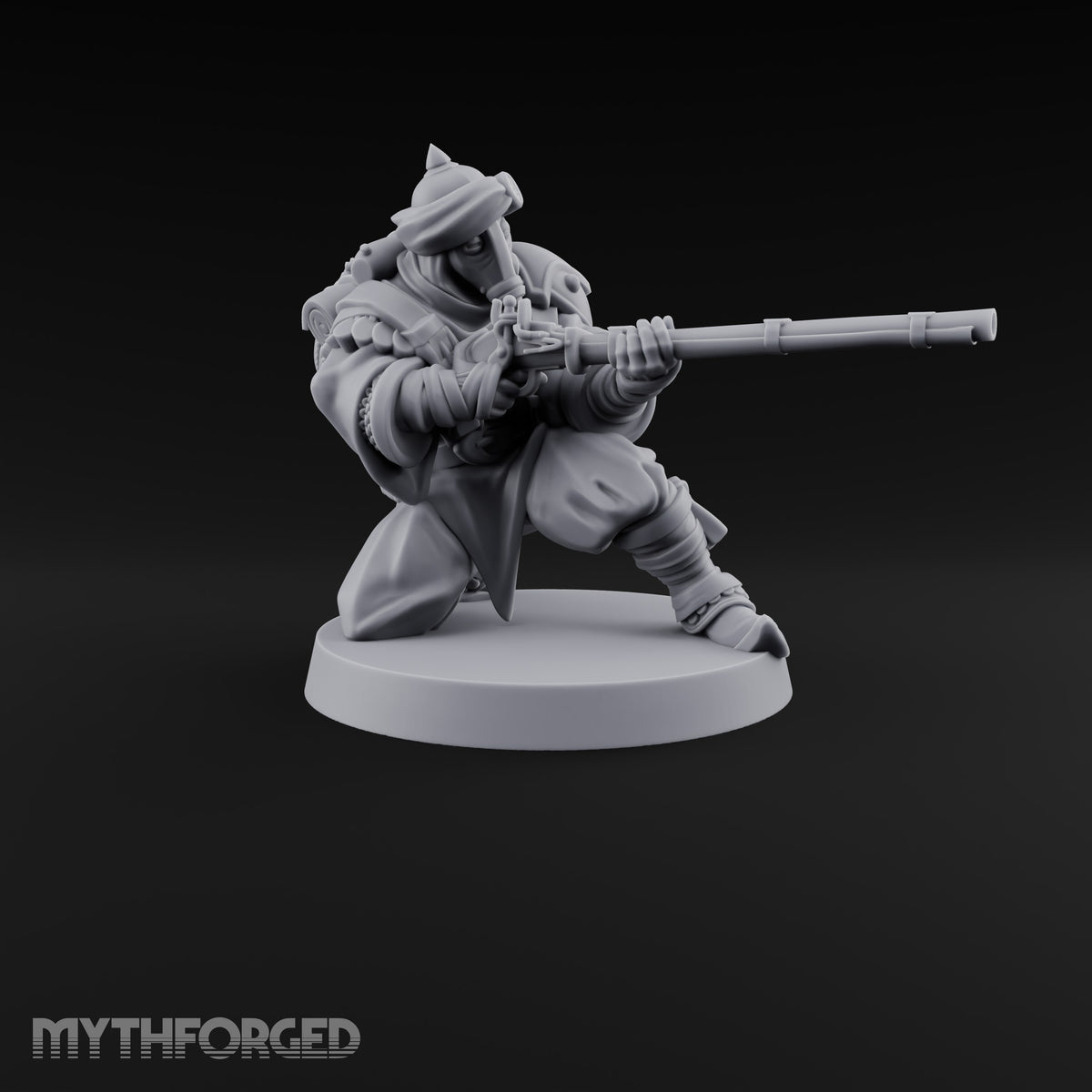 No Breath Breaks Formation Human Gas-Masked Soldier C — Respirator