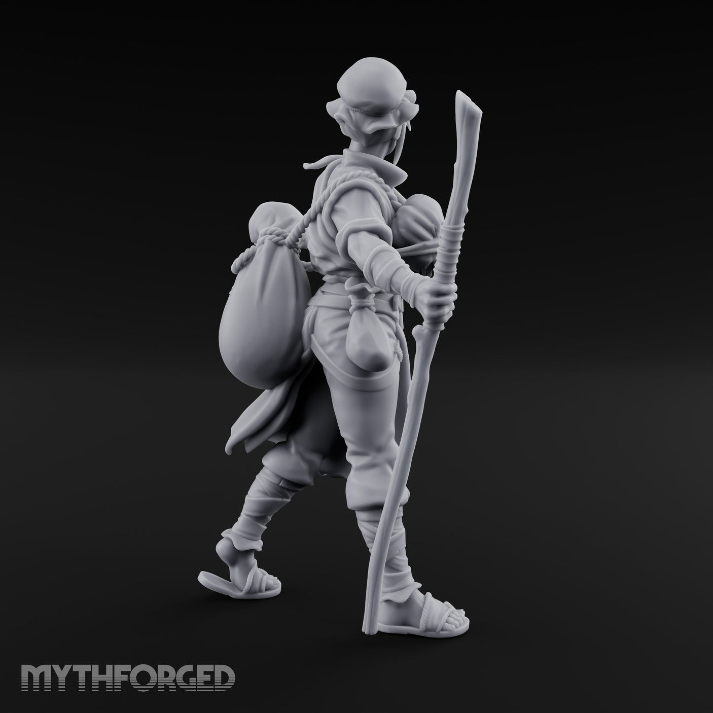 Baby Clutching Frantic Human Refugee Miniature for Dungeons and Dragons, Pathfinder or other TTRPGs