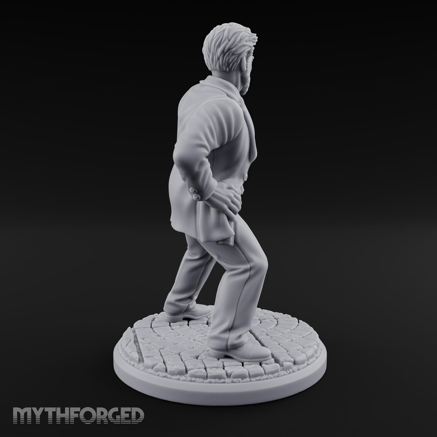 Back Off Mate Human Bodyguard Miniature for Dungeons and Dragons, Pathfinder or other TTRPGs