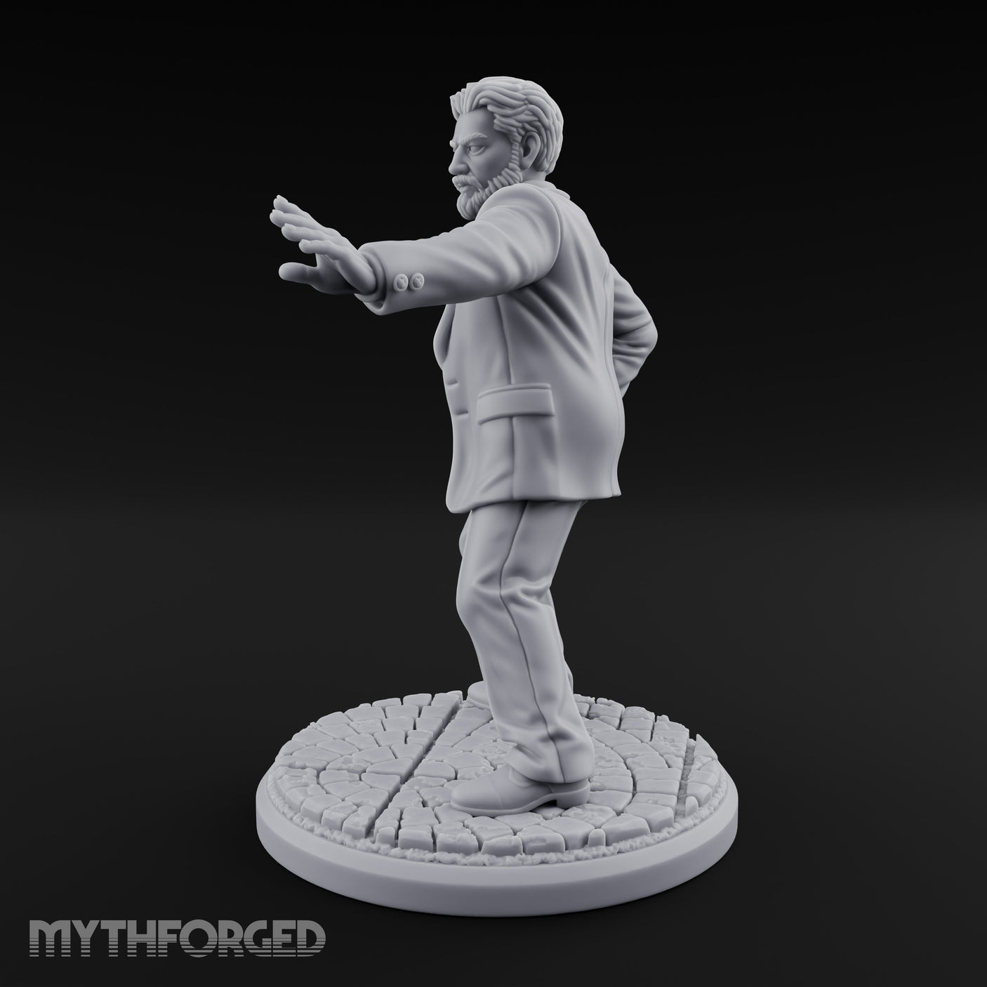 Back Off Mate Human Bodyguard Miniature for Dungeons and Dragons, Pathfinder or other TTRPGs