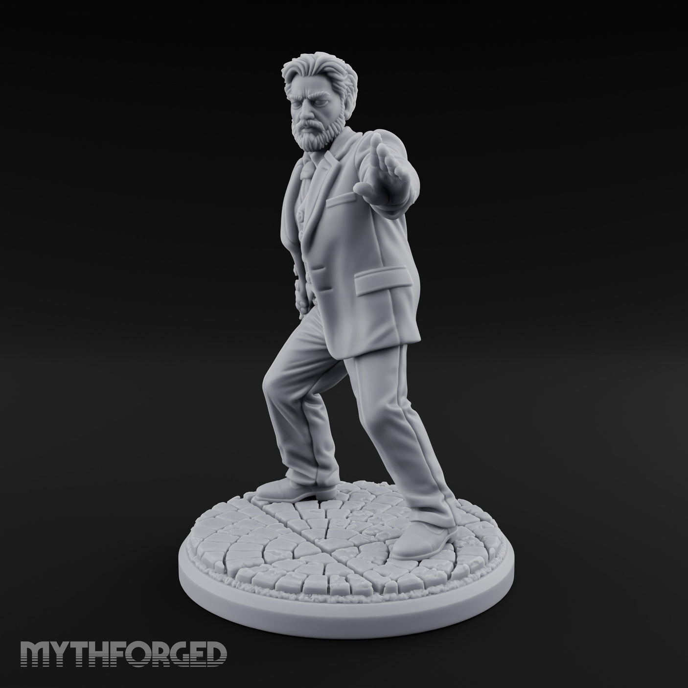 Back Off Mate Human Bodyguard Miniature for Dungeons and Dragons, Pathfinder or other TTRPGs