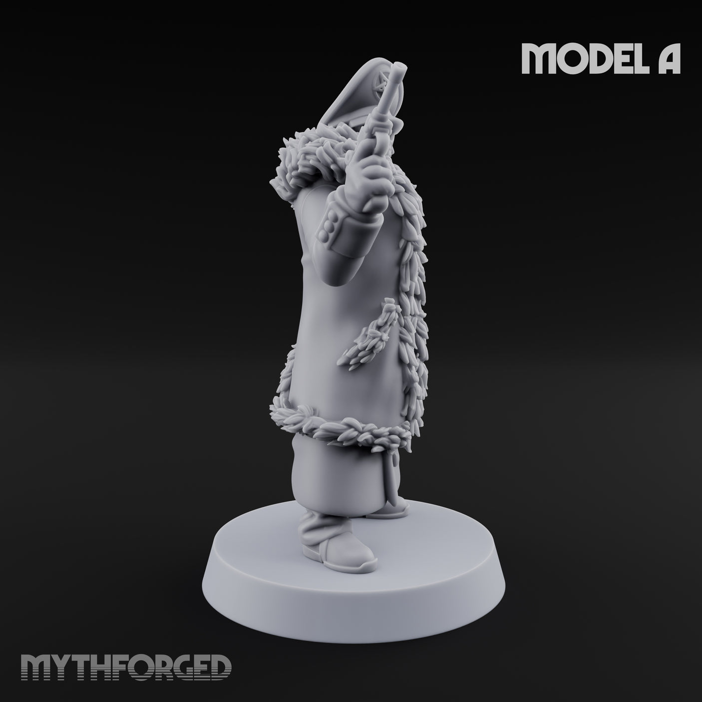 Gas-Masked Trenchcoated Troopers Miniature for Dungeons and Dragons, Pathfinder or other TTRPGs