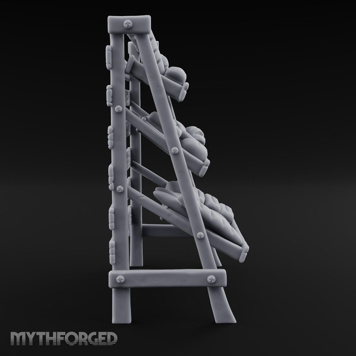 Rise and Shine, Early Birds Wooden Bakery Display Rack
